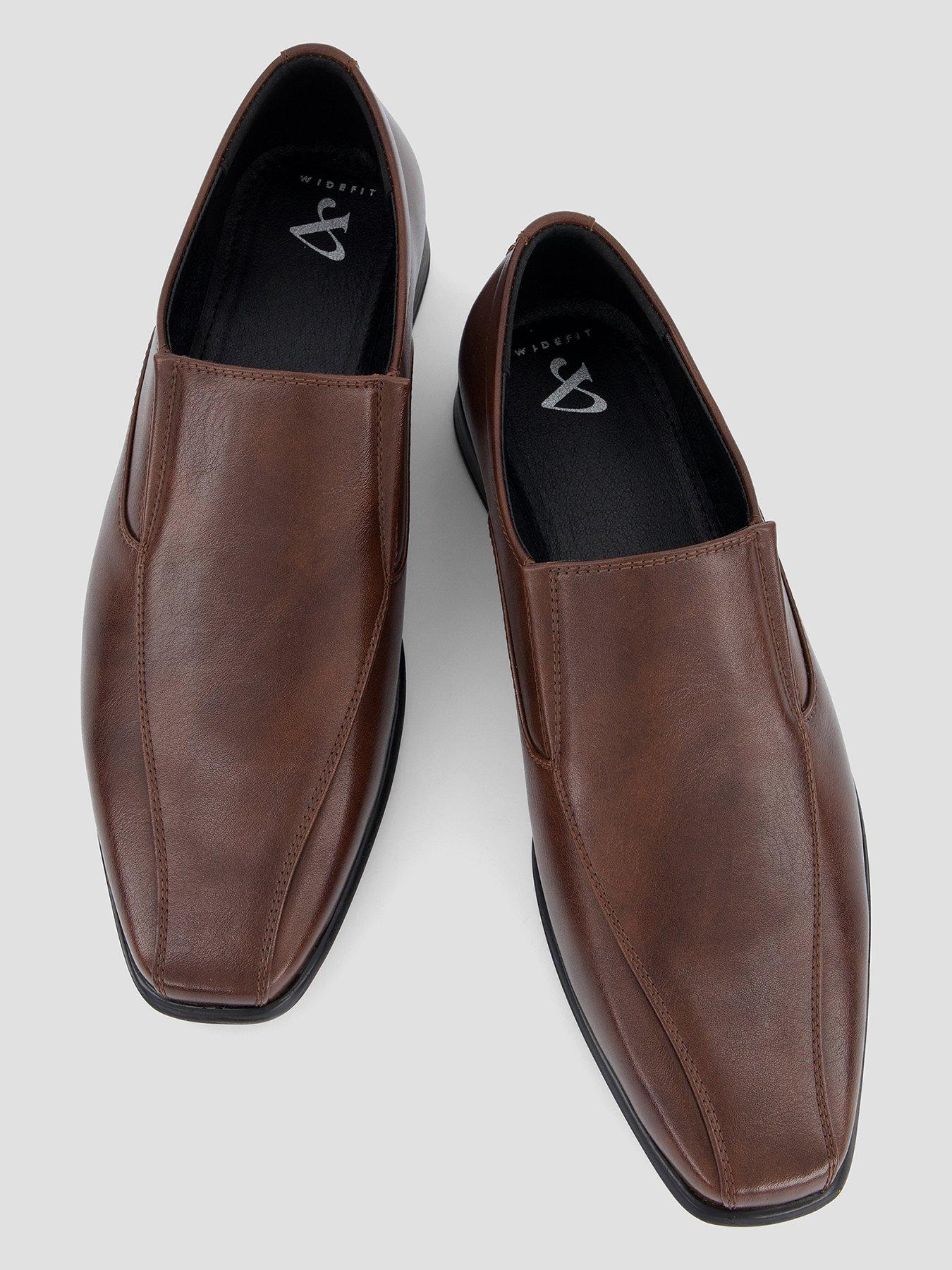 Image 3 of 7 of The Very Collection Wide Fit&nbsp;Formal Slip On Shoe&nbsp;- Brown