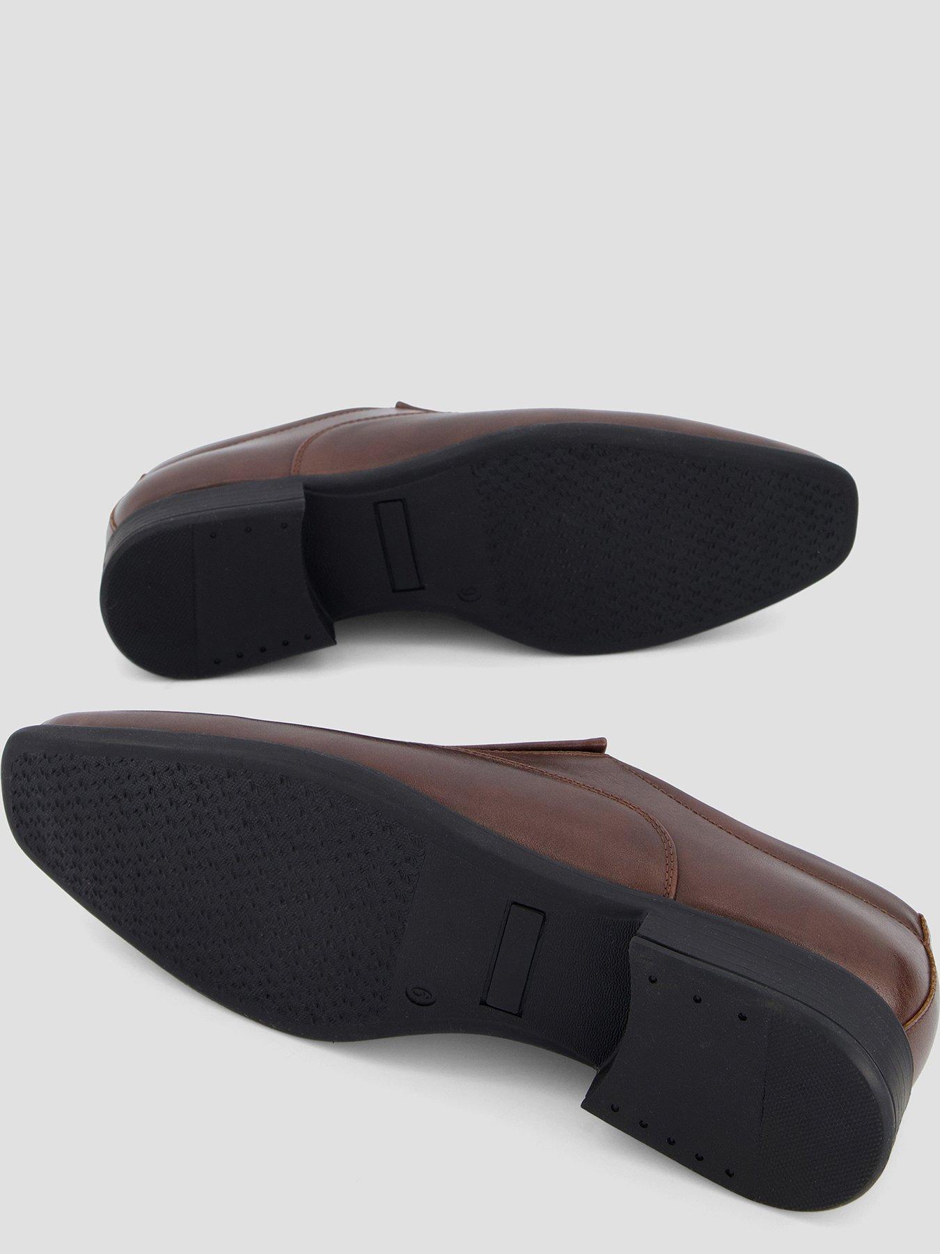 Image 4 of 7 of The Very Collection Wide Fit&nbsp;Formal Slip On Shoe&nbsp;- Brown