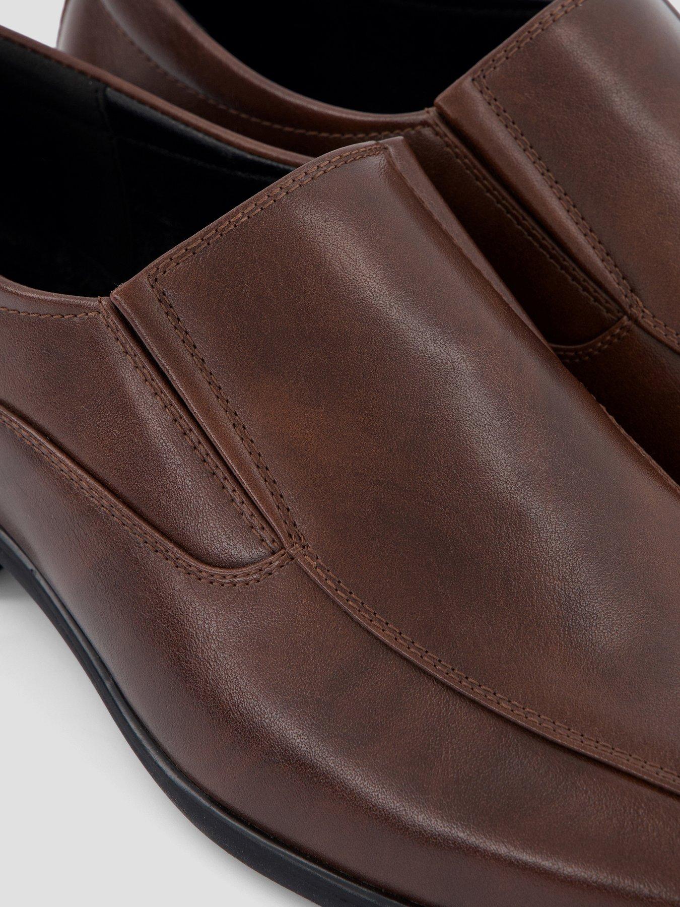 Image 5 of 7 of The Very Collection Wide Fit&nbsp;Formal Slip On Shoe&nbsp;- Brown