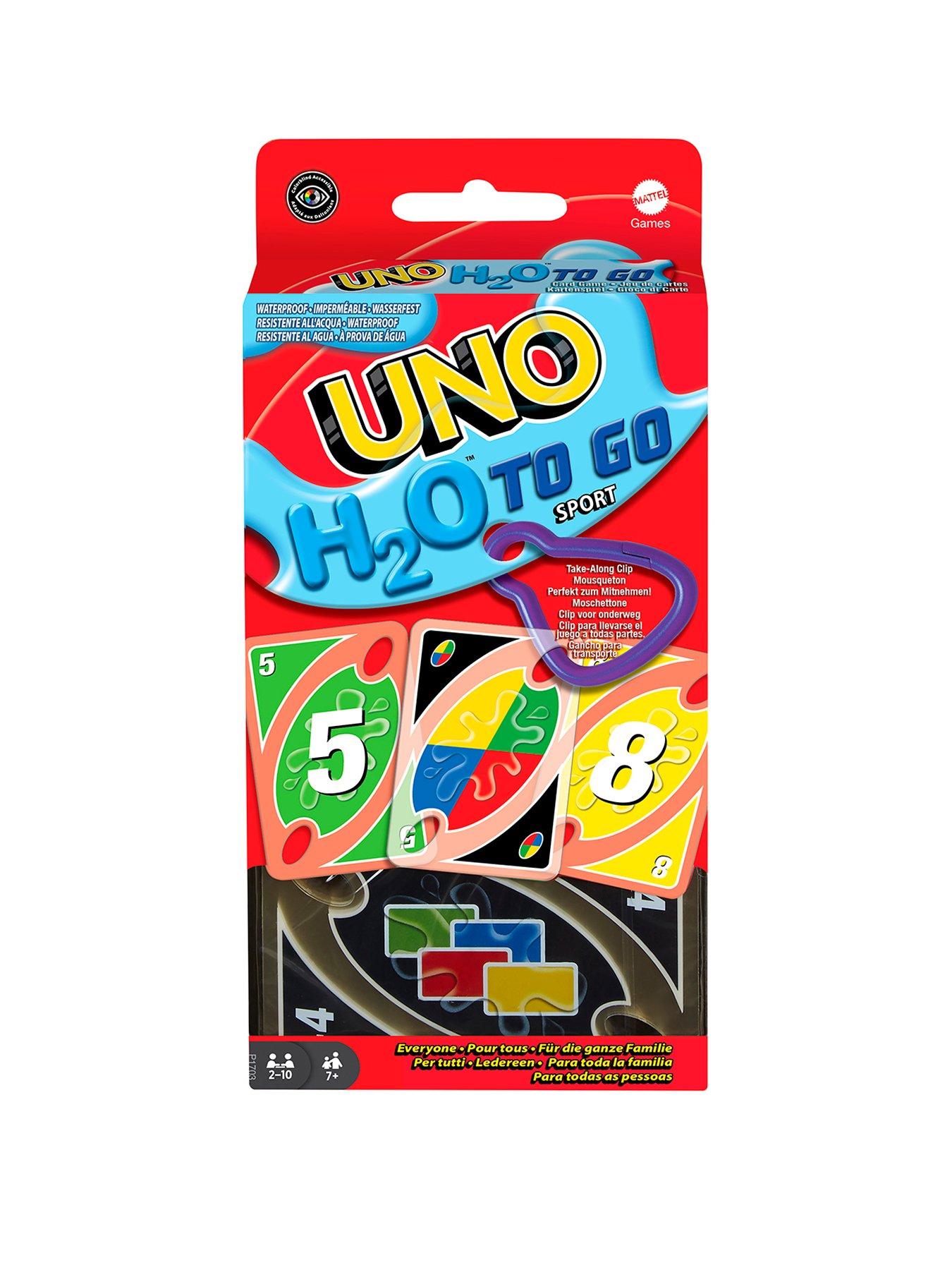 Image 1 of 3 of Uno H20 to GO Water Resistant Card Game