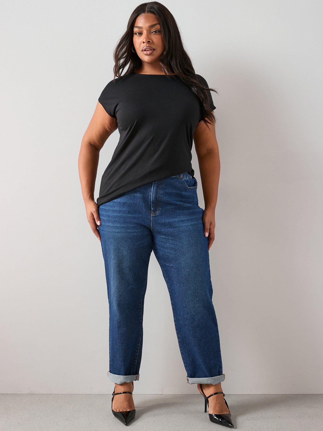  image of the-very-collection-curve-2-pack-longline-t-shirt-multi