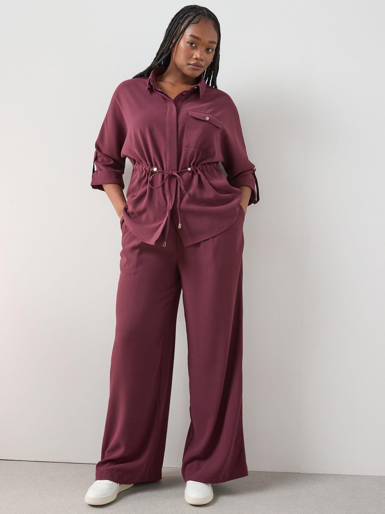 The Very Collection Curve Elasticated Waist Wide Leg Trouser