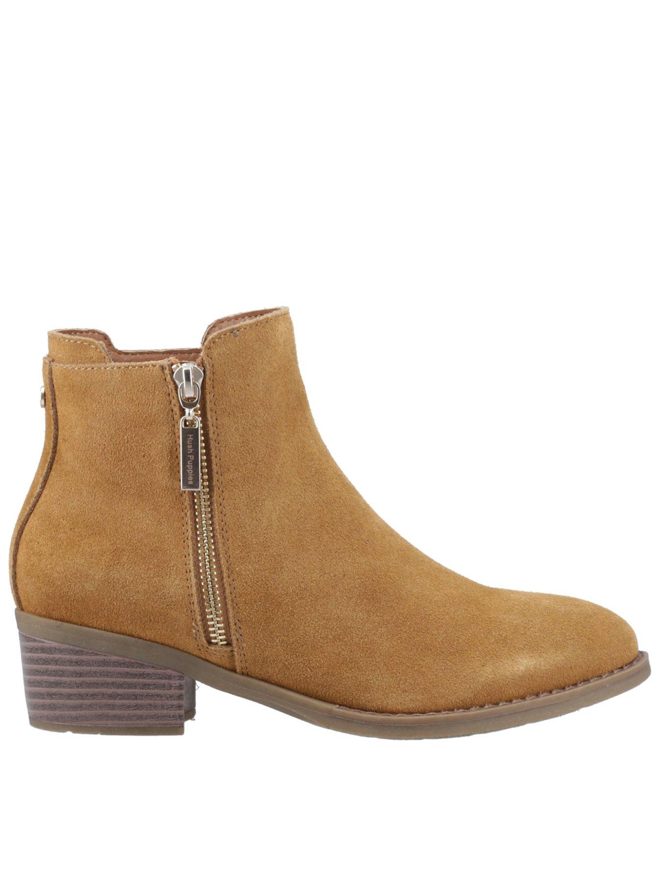 Image 1 of 5 of Hush Puppies Ingrid Zip Boot - Brown