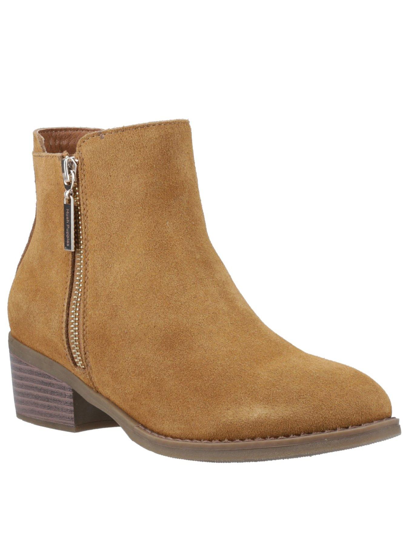 Image 2 of 5 of Hush Puppies Ingrid Zip Boot - Brown