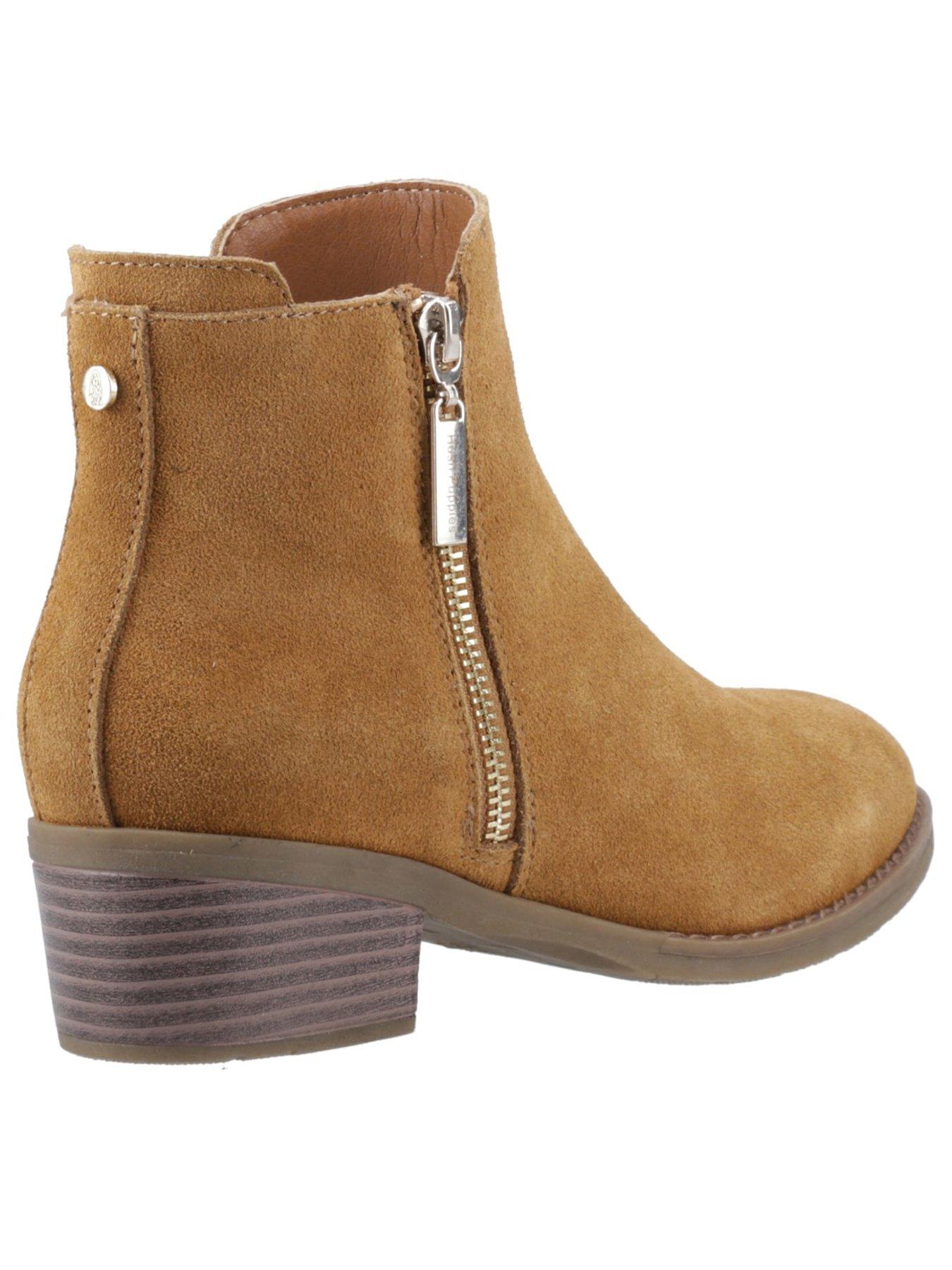 Image 3 of 5 of Hush Puppies Ingrid Zip Boot - Brown