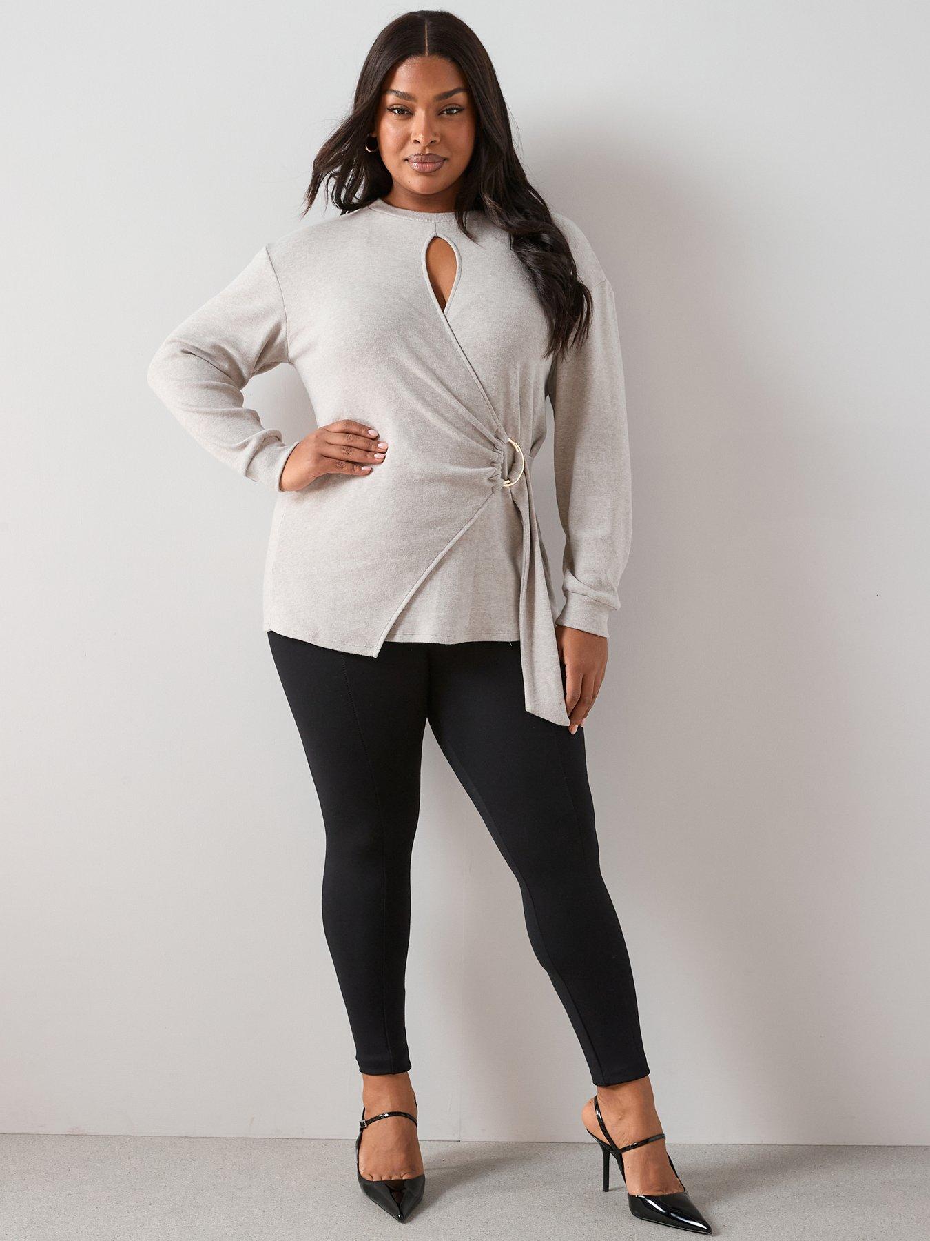 Image 3 of 7 of The Very Collection Curve Wrap Trim Detail Jumper