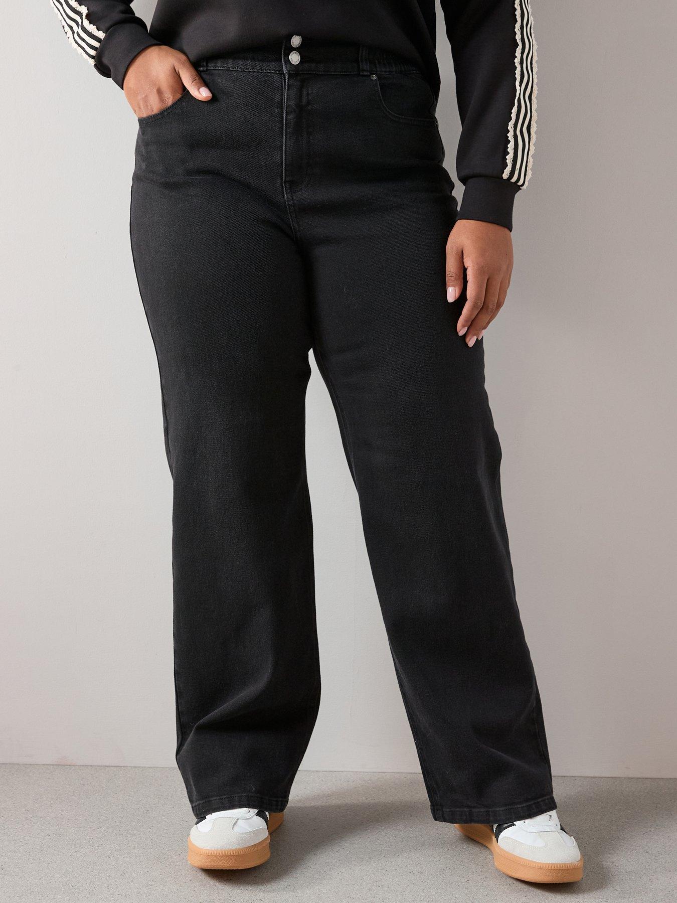 The Very Collection Curve Elasticated Wide Leg Jean