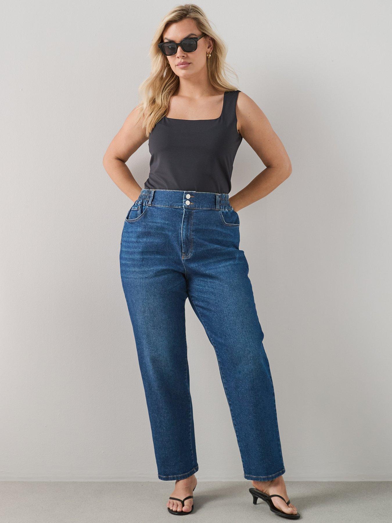The Very Collection Curve Elasticated Waist Mom Jean