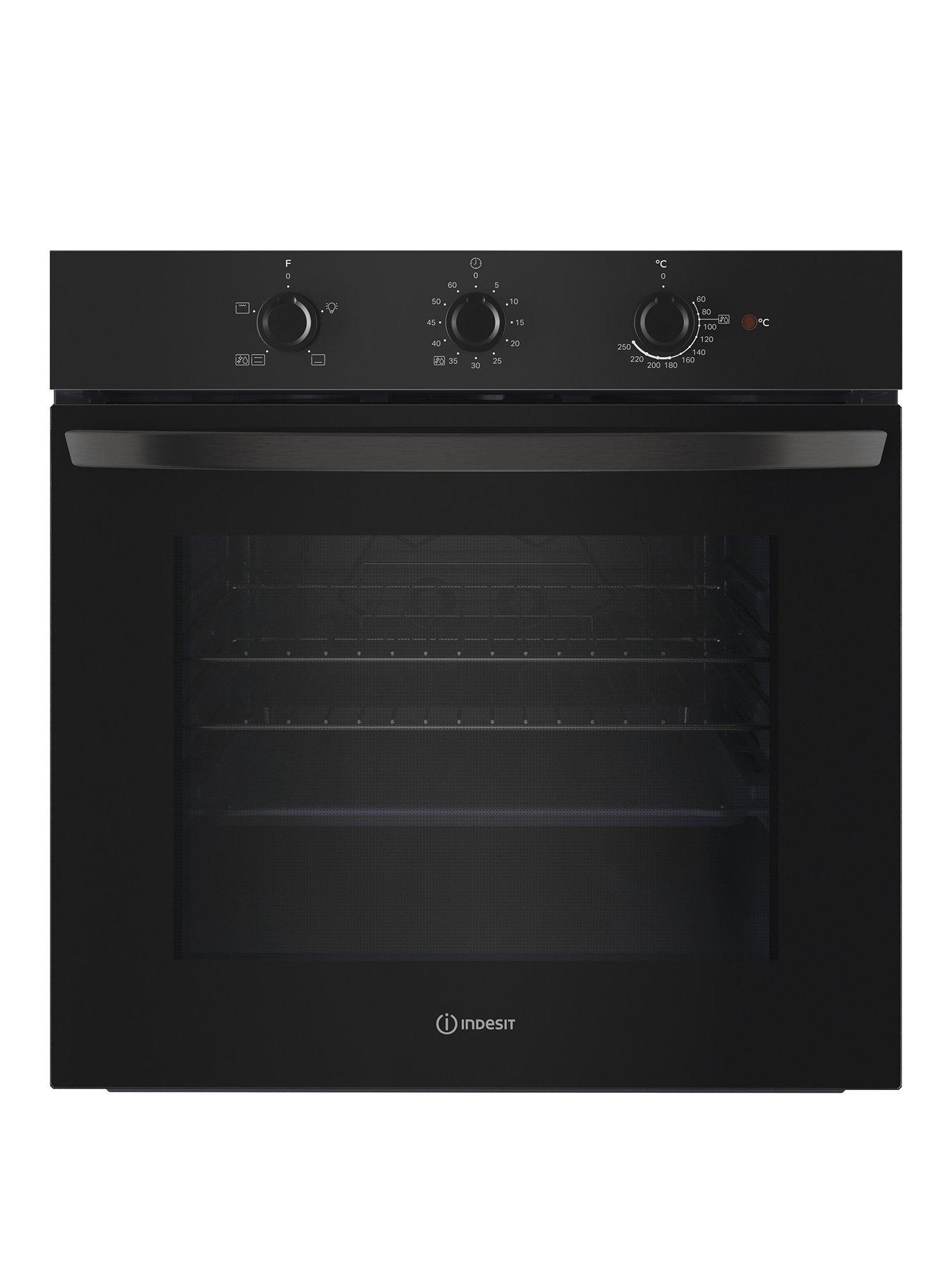 Indesit Click & Clean IO 232H B UK Electric Single Oven - Black