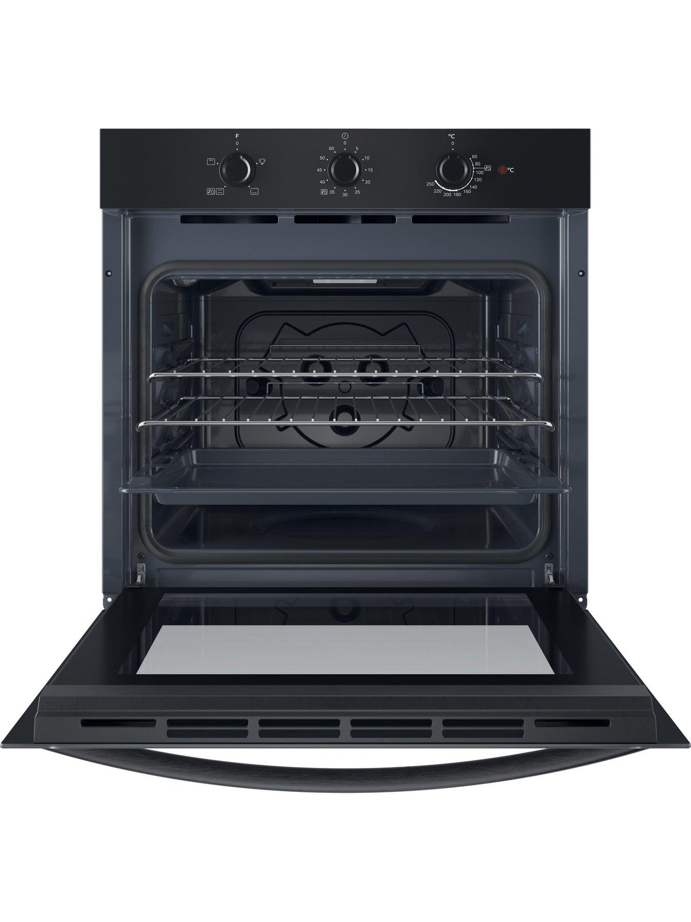 stillFront image of indesit-clickampclean-io-232h-b-uk-electric-single-oven-black