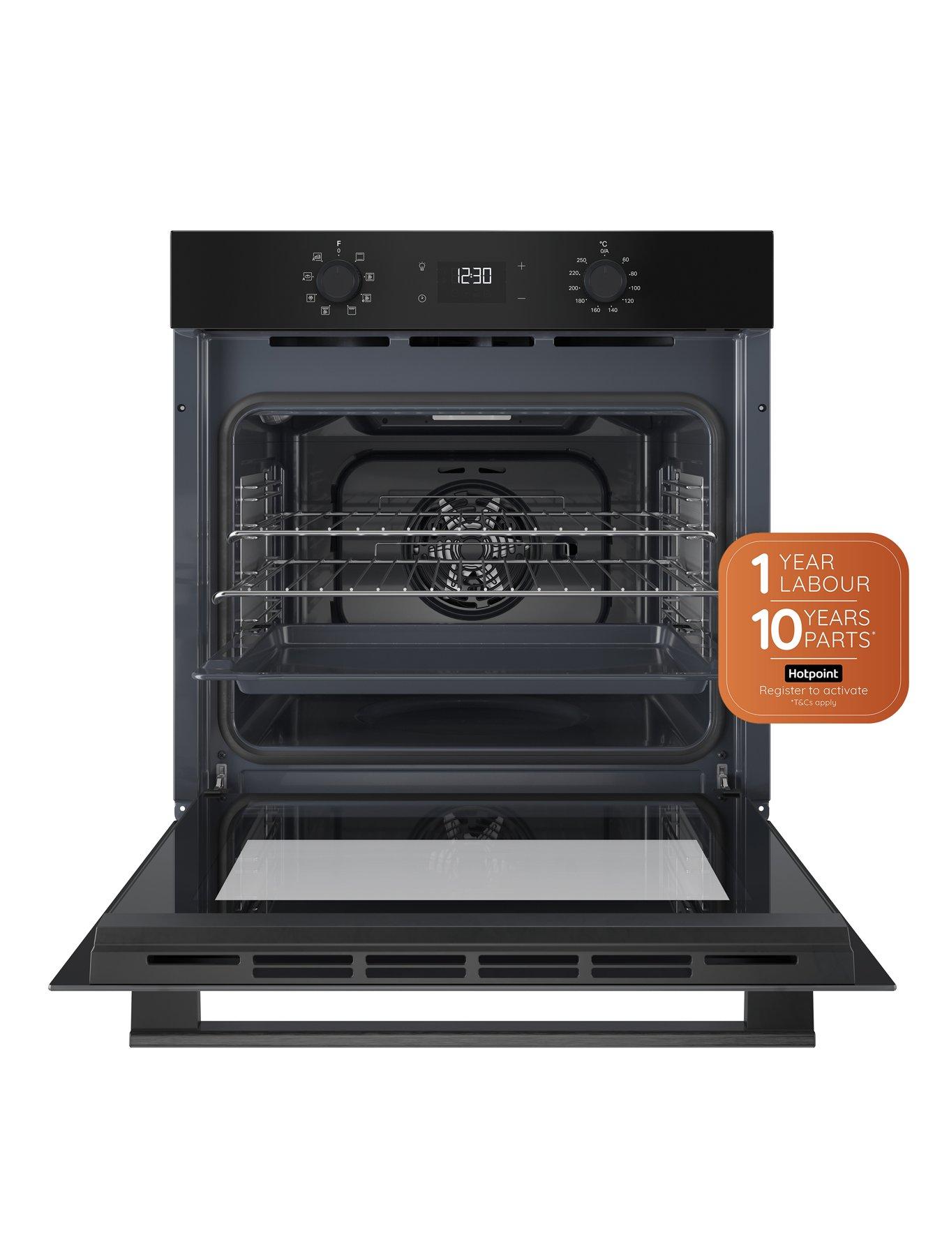  image of hotpoint-class-2-multiflow-ho-455c-b-uk-single-electric-fan-oven-black