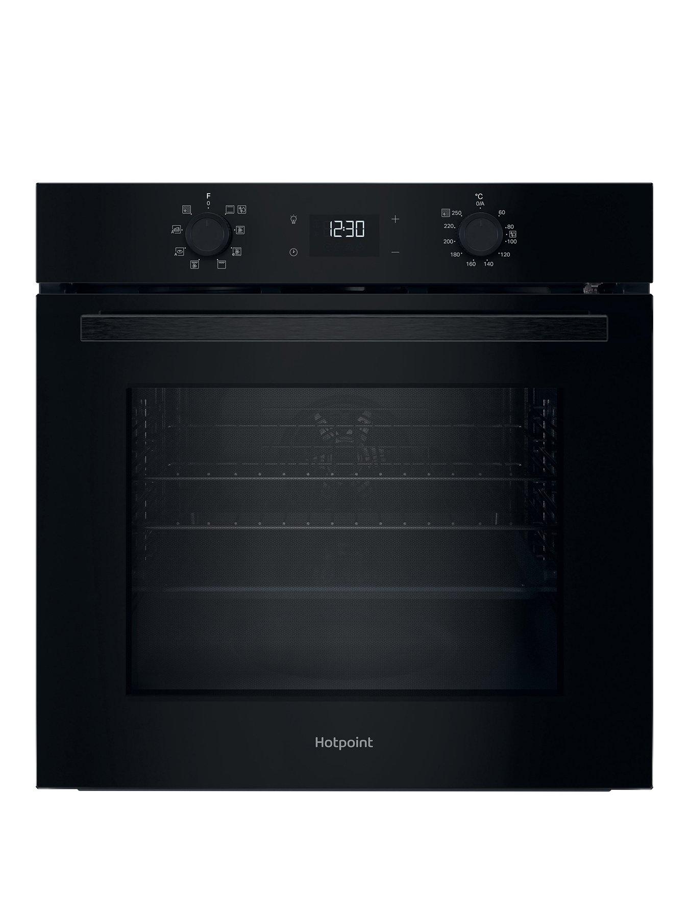 Hotpoint Class 2 Multiflow HO 475P B UK Single Electric Fan Oven with DualClean - Black - A++ Rated