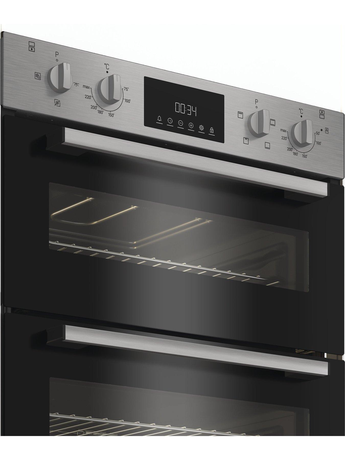  image of indesit-dui-10d-ix-electric-fan-double-oven-stainless-steel