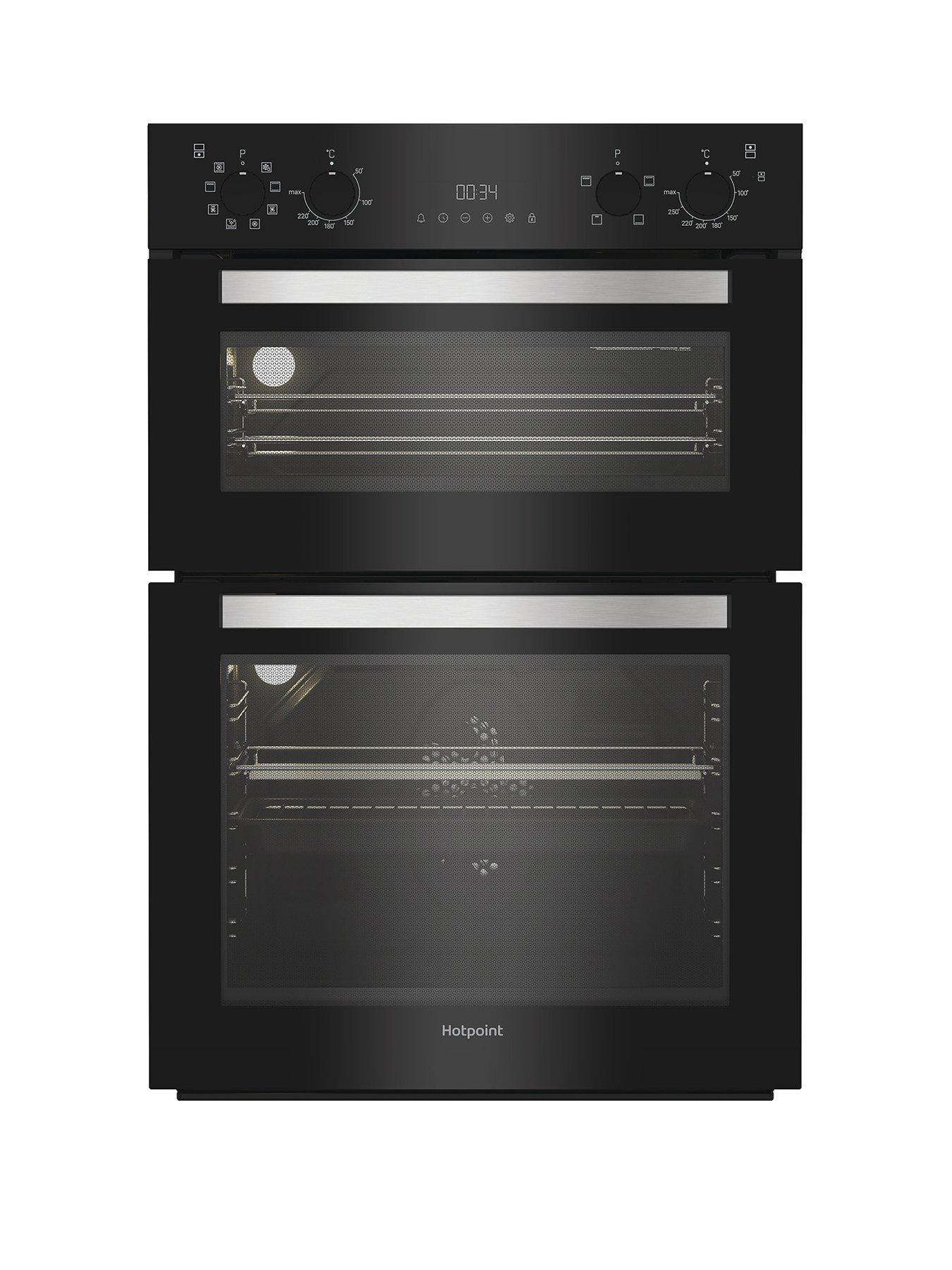 undefined Hotpoint DIH 82G B Electric Fan Double Oven - Black