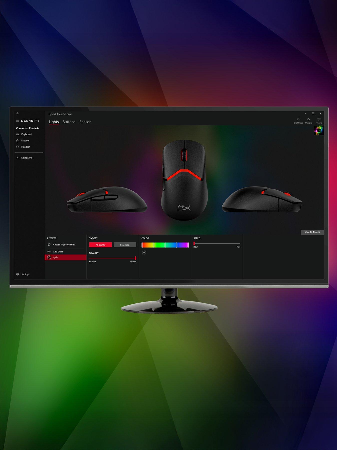 HYPERX HyperX Pulsefire Saga Customisable Modular Gaming Mouse