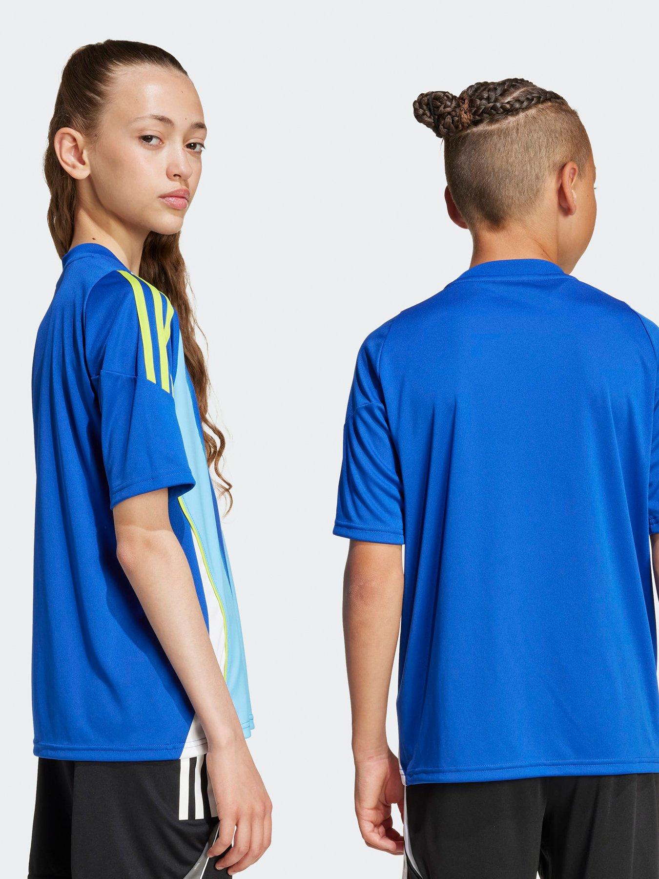 stillFront image of adidas-junior-messi-training-jersey-blue