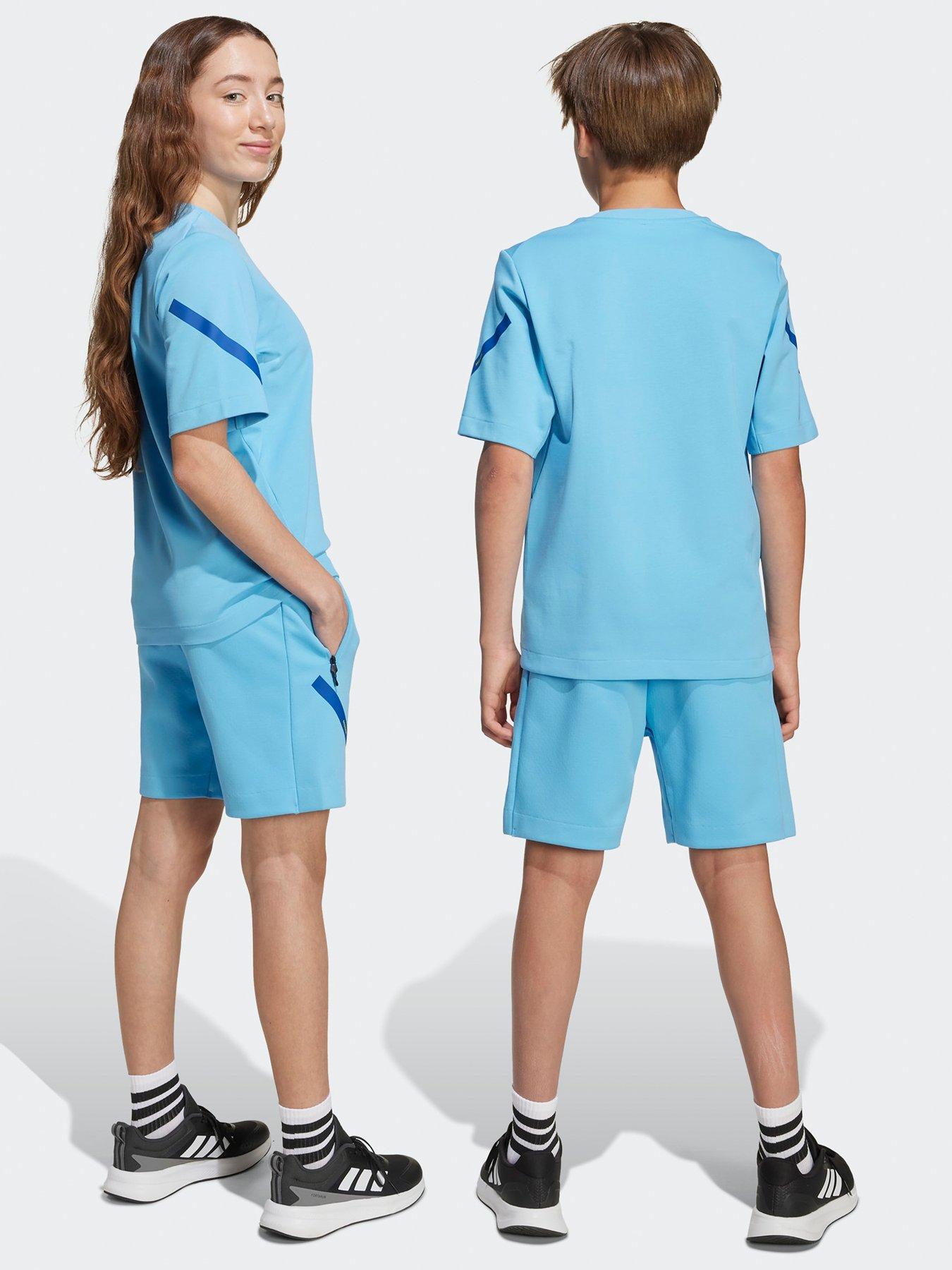 stillFront image of adidas-junior-messi-zne-short-blue