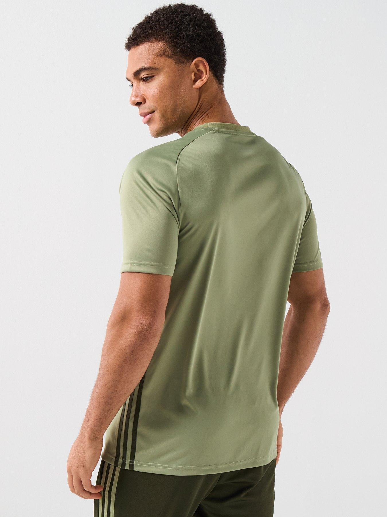  image of adidas-mens-tiro-essentials-jersey-t--shirt-green