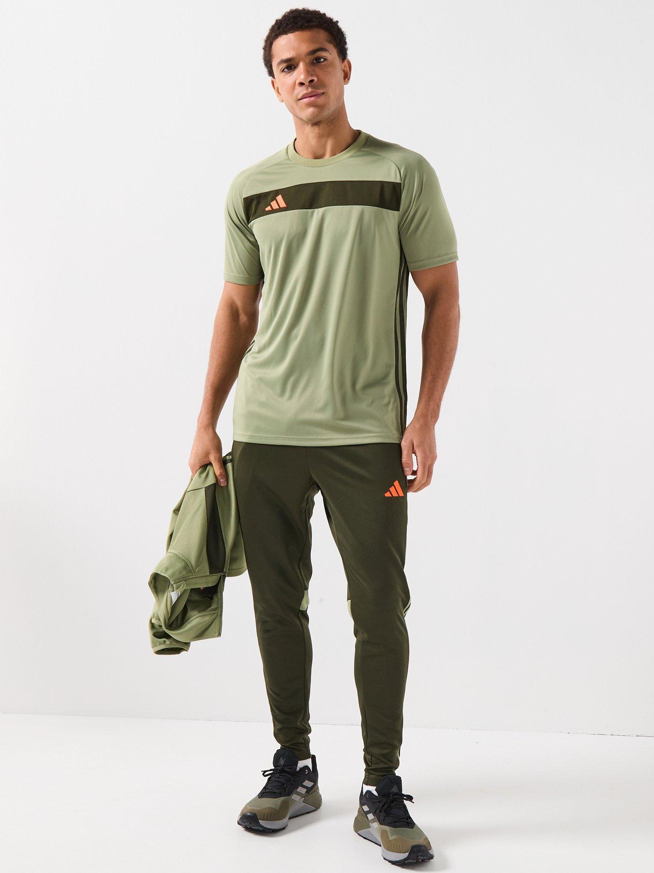 Image 3 of 6 of adidas Mens Tiro Essentials Jersey T- Shirt - Green