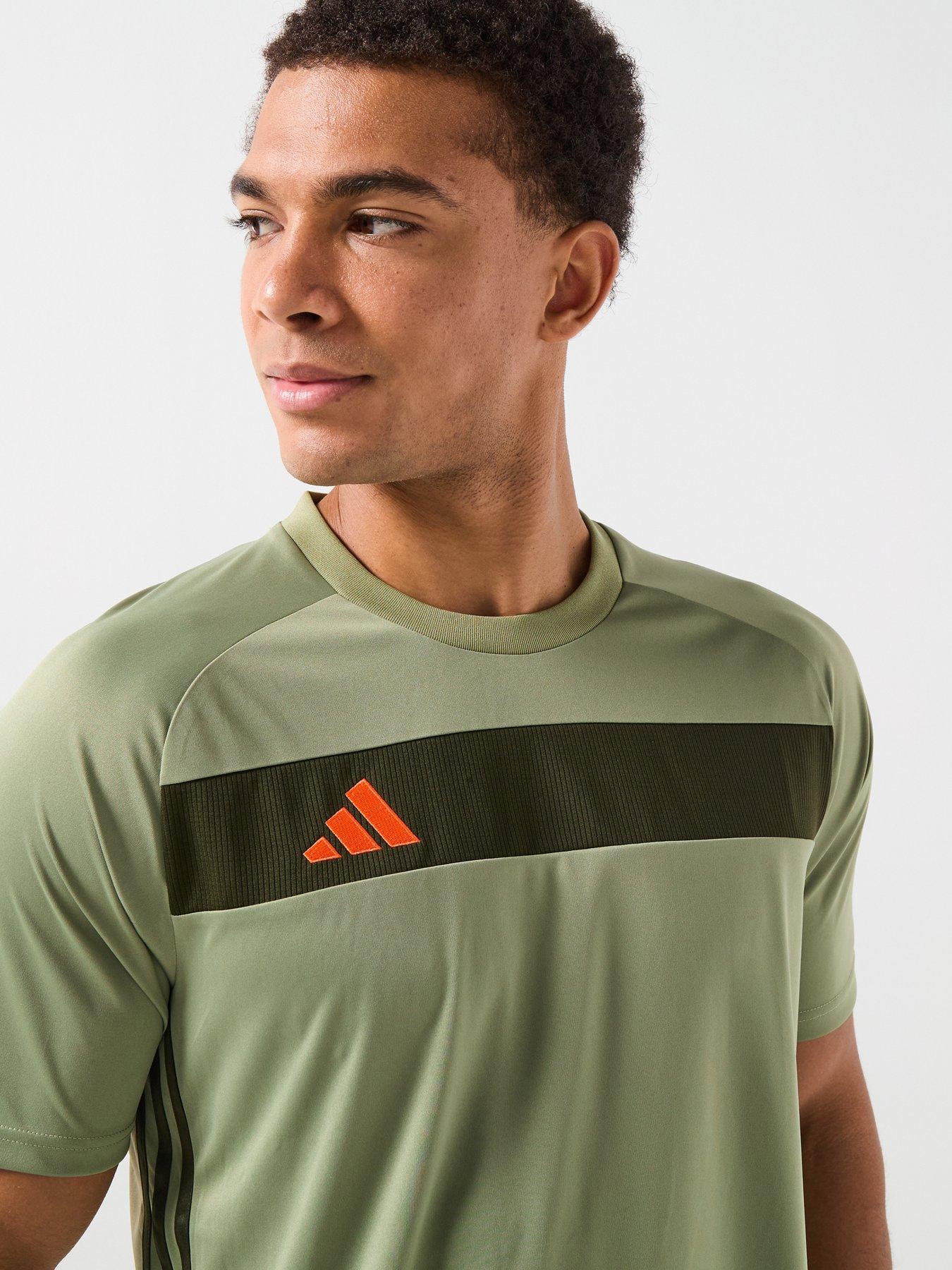  image of adidas-mens-tiro-essentials-jersey-t--shirt-green