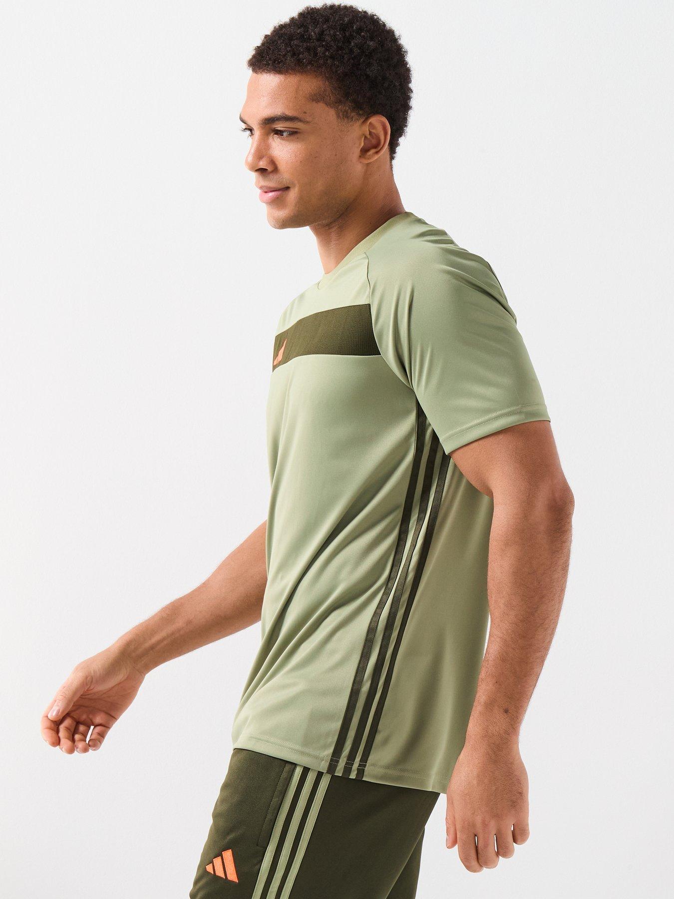  image of adidas-mens-tiro-essentials-jersey-t--shirt-green
