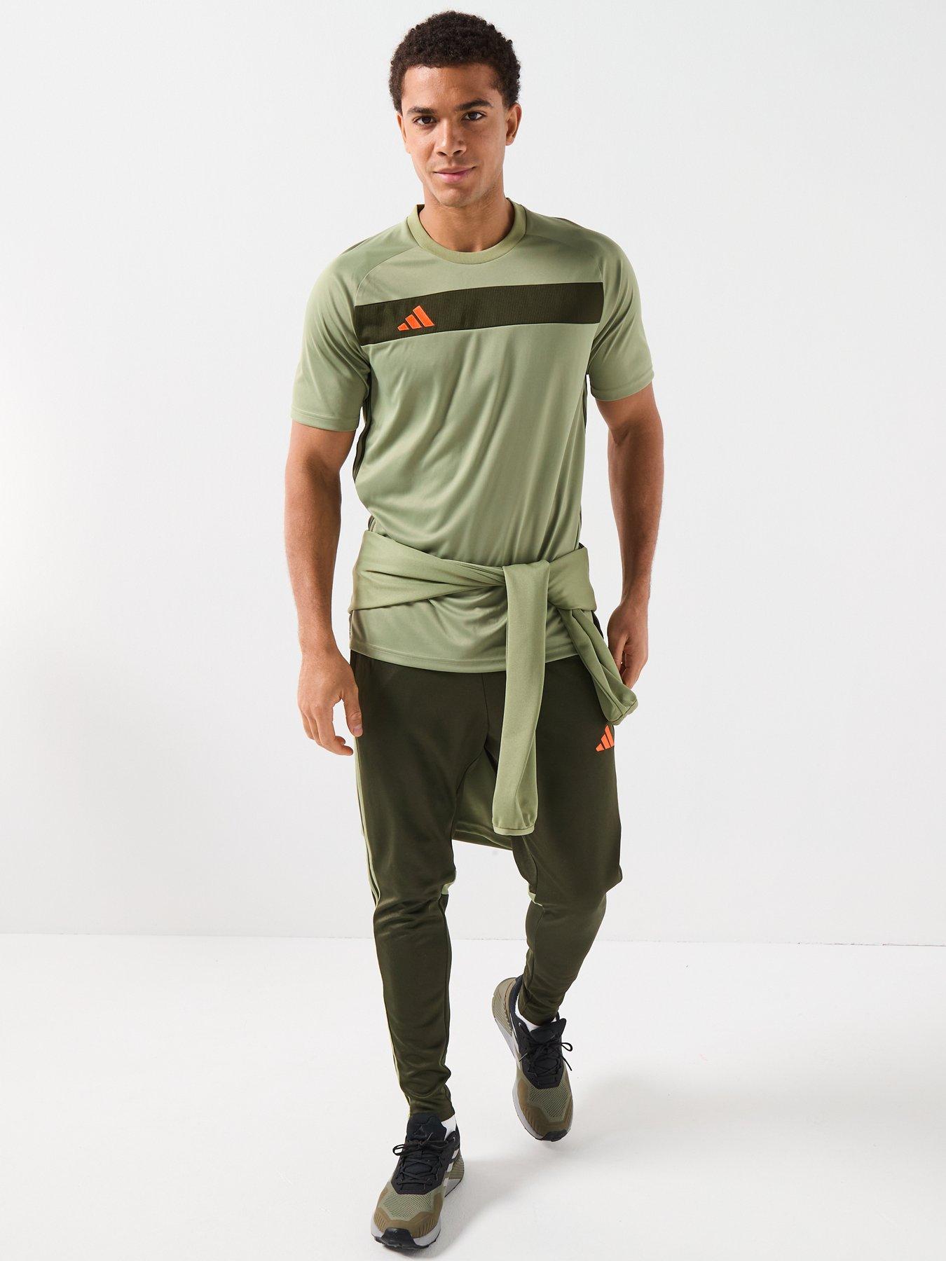  image of adidas-mens-tiro-essentials-jersey-t--shirt-green