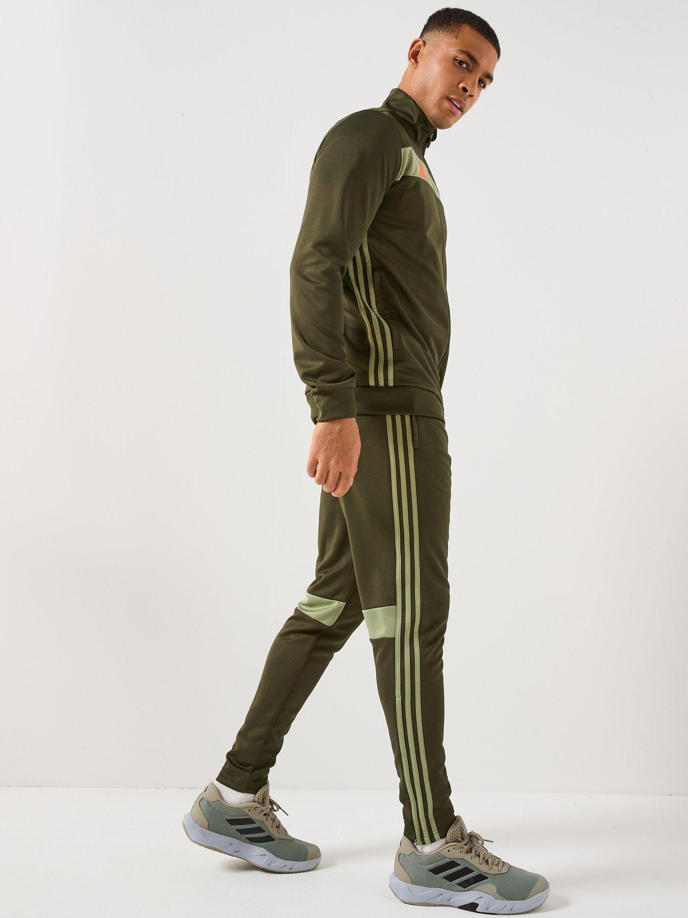 Image 6 of 6 of adidas Mens Tiro Essentials Tracksuit - Green