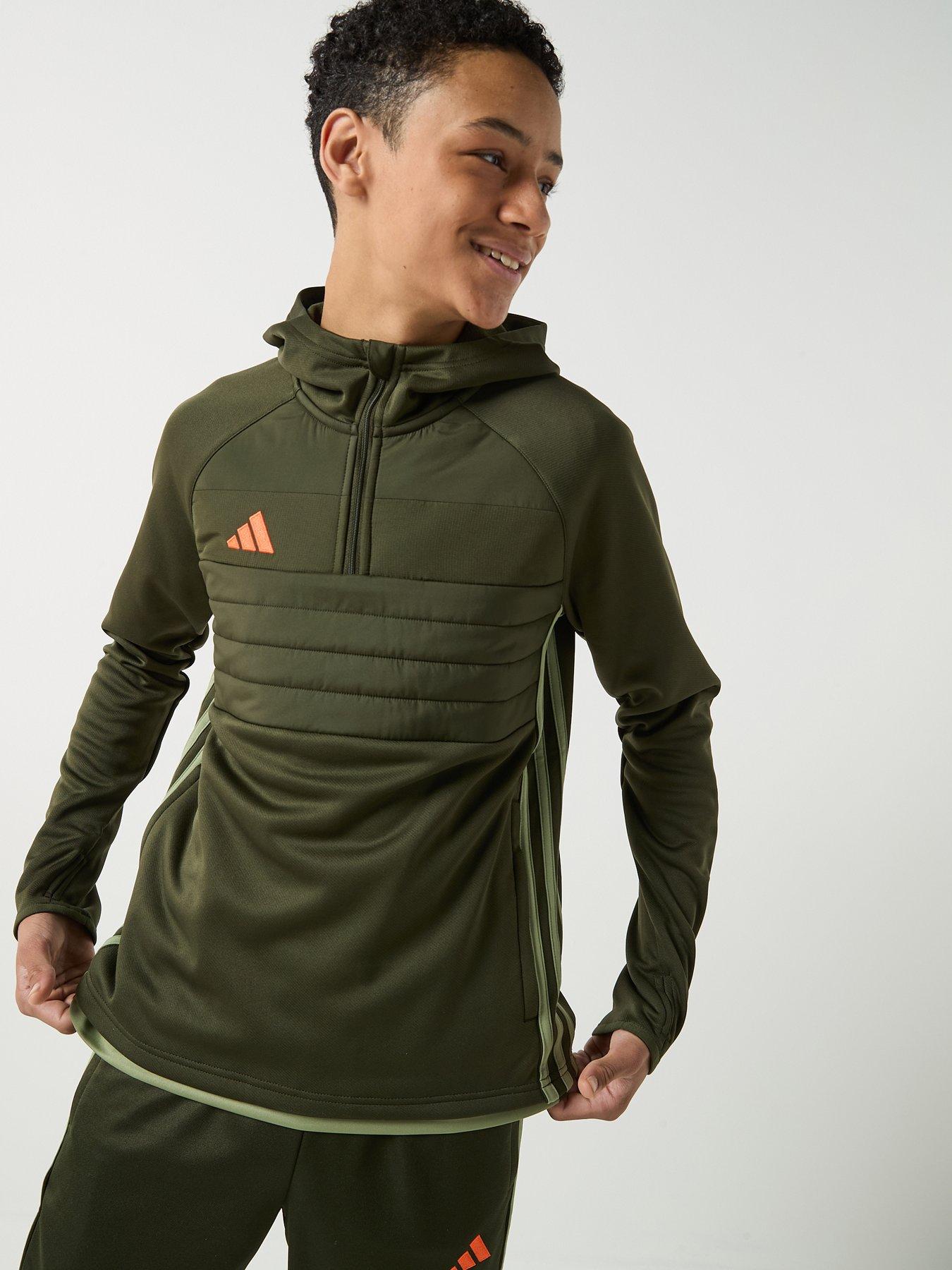  image of adidas-junior-tiro-essentials-hoodie-green