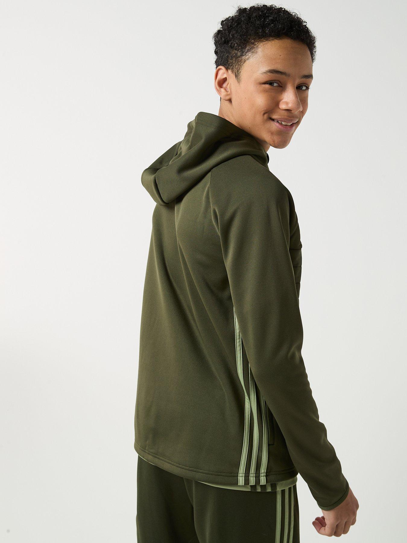 Image 2 of 6 of adidas Junior Tiro Essentials Hoodie - Green