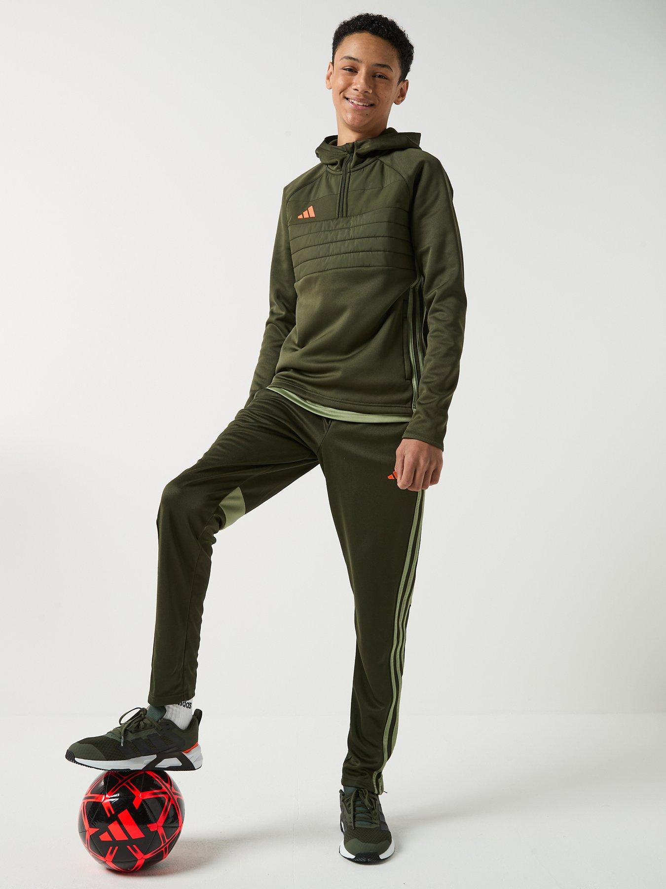 Image 3 of 6 of adidas Junior Tiro Essentials Hoodie - Green