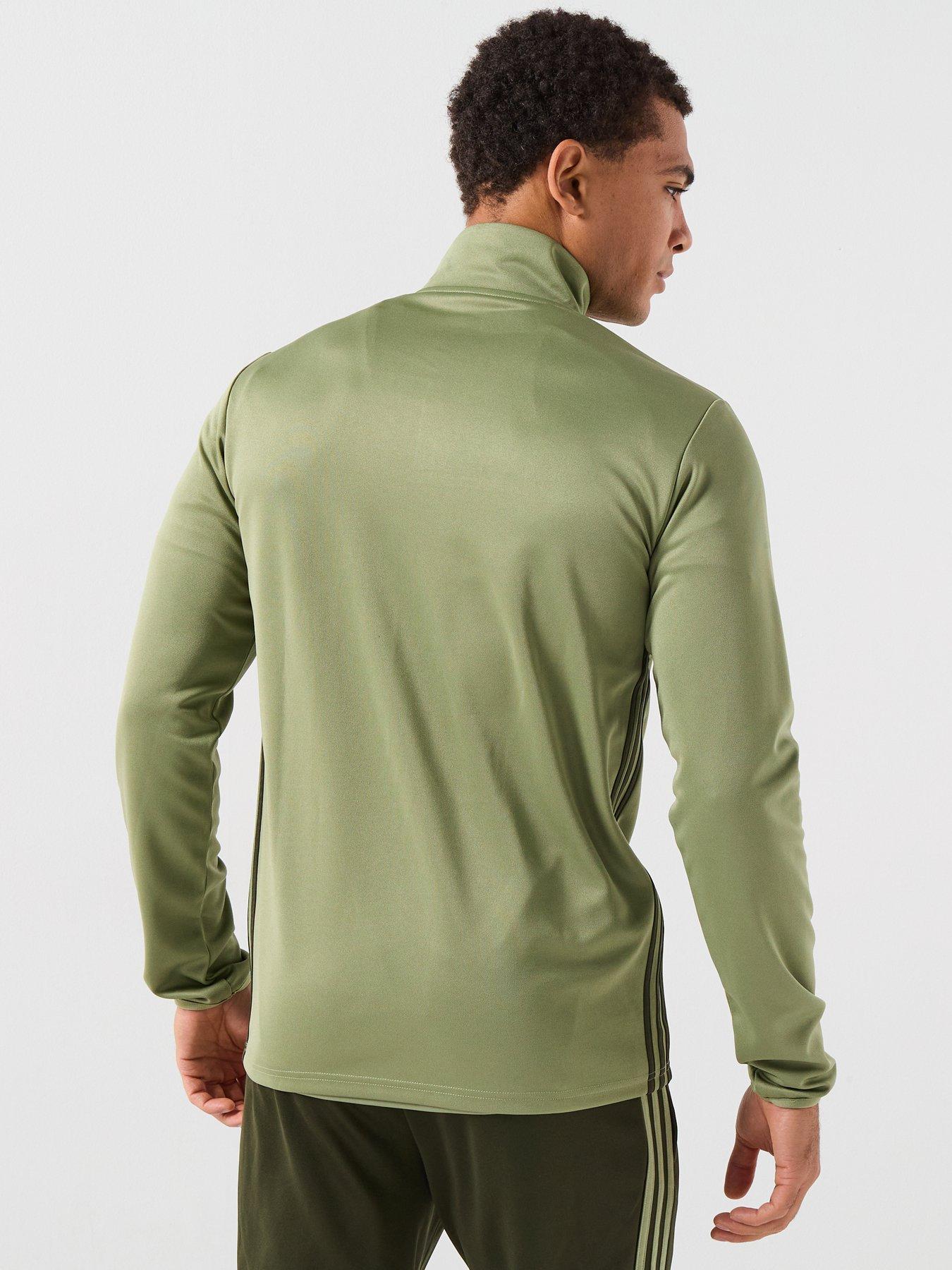 Image 2 of 6 of adidas Mens Tiro Essentials 1/4 Zip Top - Green