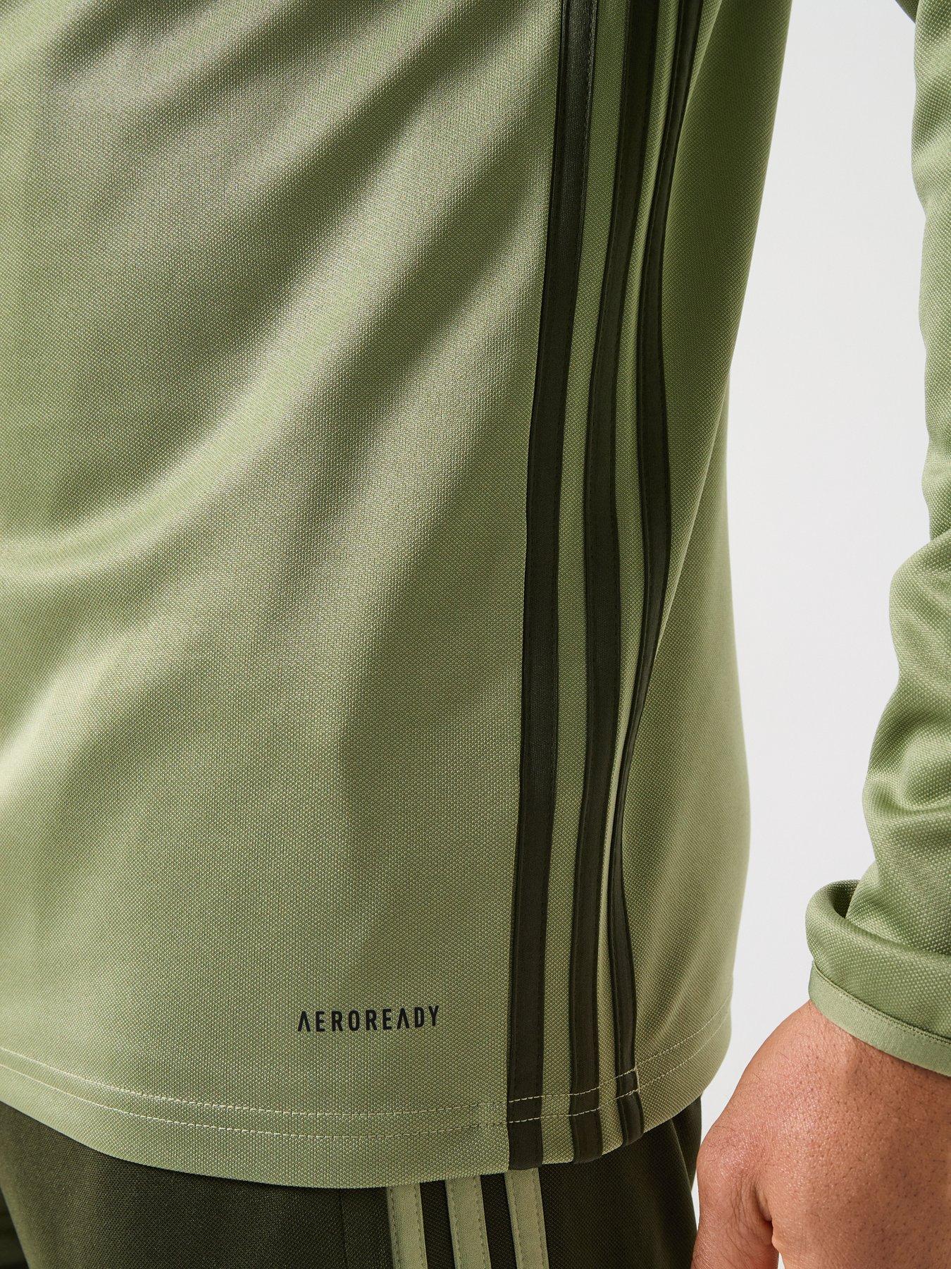 Image 5 of 6 of adidas Mens Tiro Essentials 1/4 Zip Top - Green