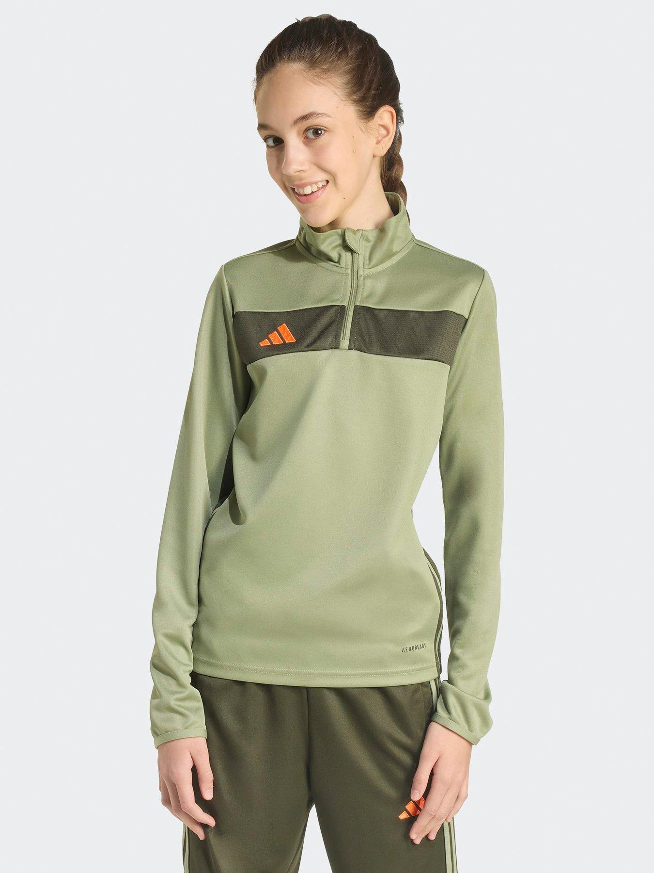 Image 1 of 5 of adidas Junior Tiro Essentials Track Top - Green
