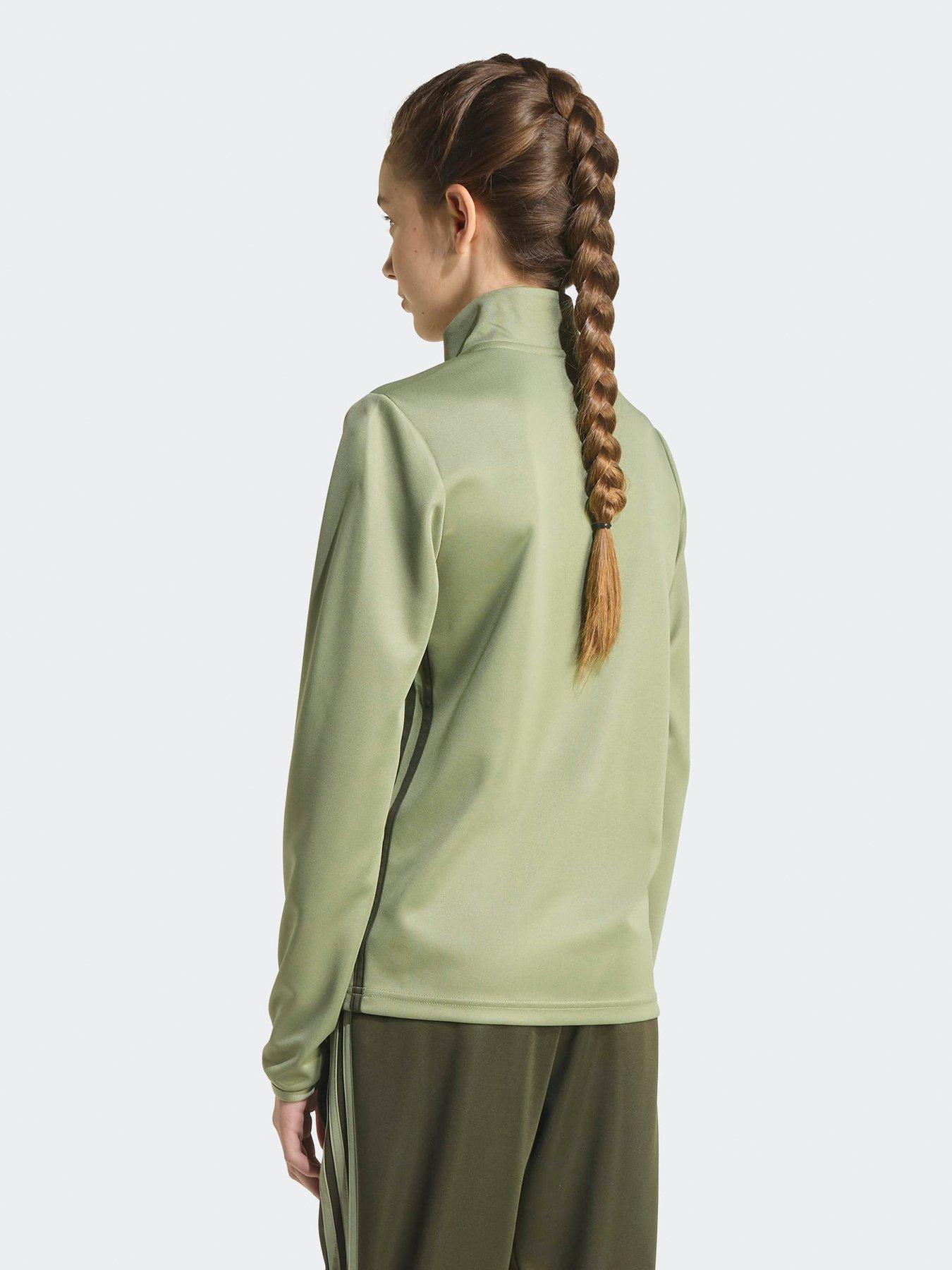  image of adidas-junior-tiro-essentials-tracksuit-top-green