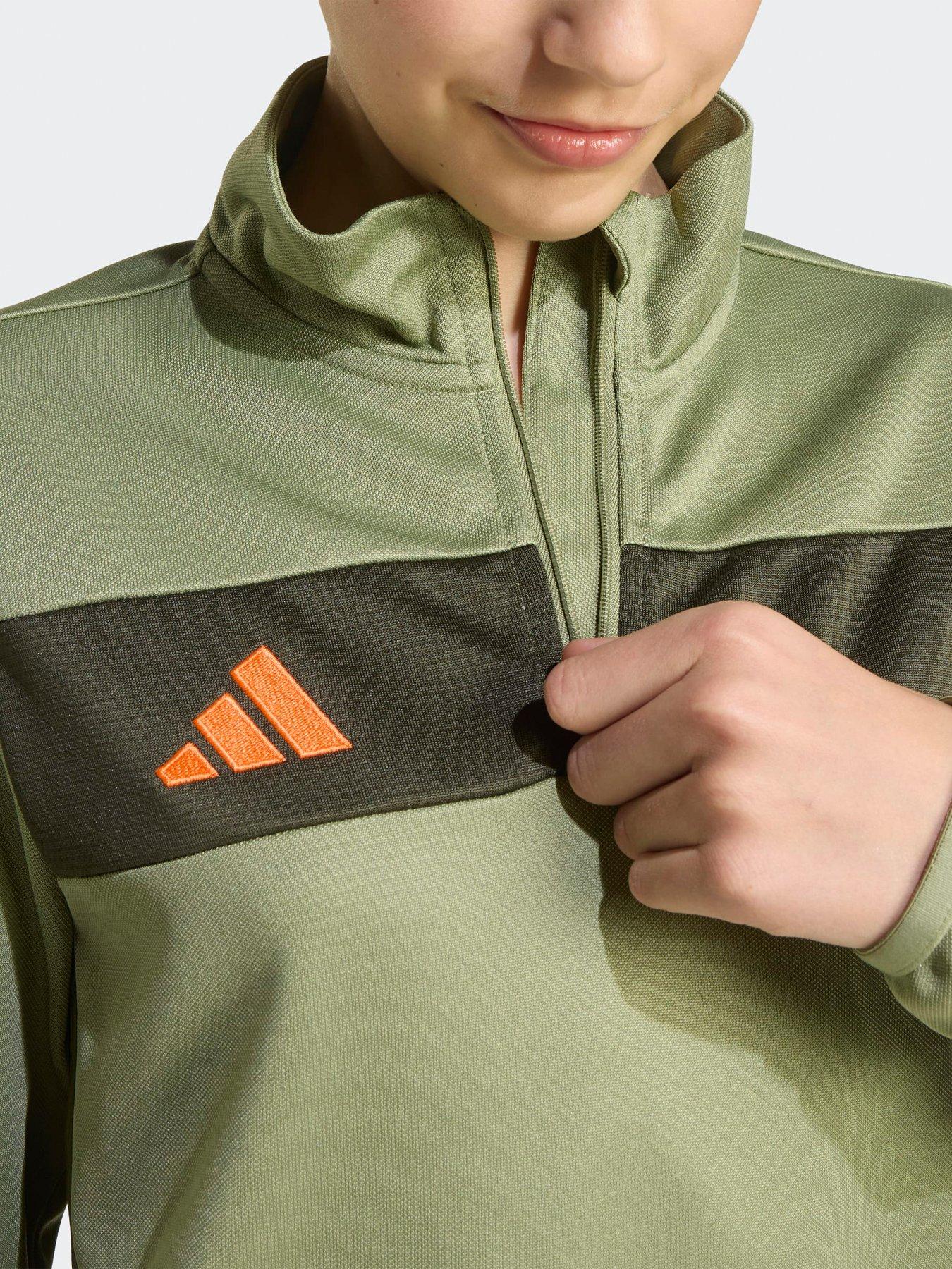 Image 4 of 5 of adidas Junior Tiro Essentials Track Top - Green