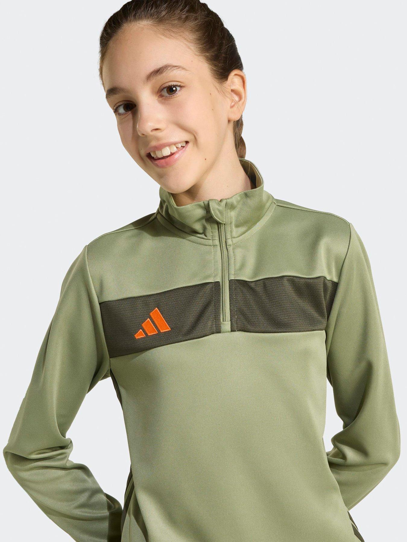  image of adidas-junior-tiro-essentials-tracksuit-top-green