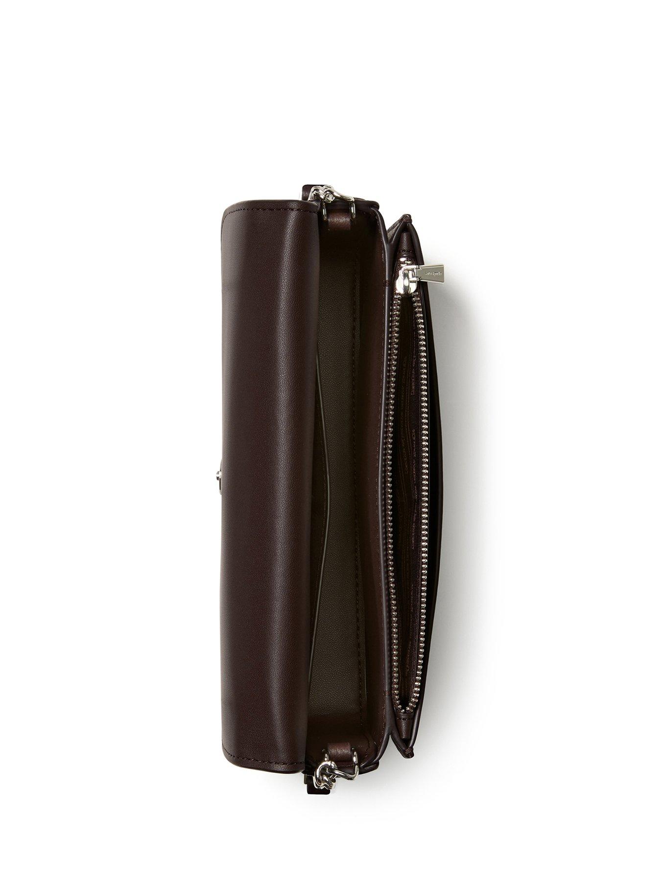 Image 4 of 4 of Kate Spade New York Ava Pebbled Leather Flap Chain Wallet - Brown
