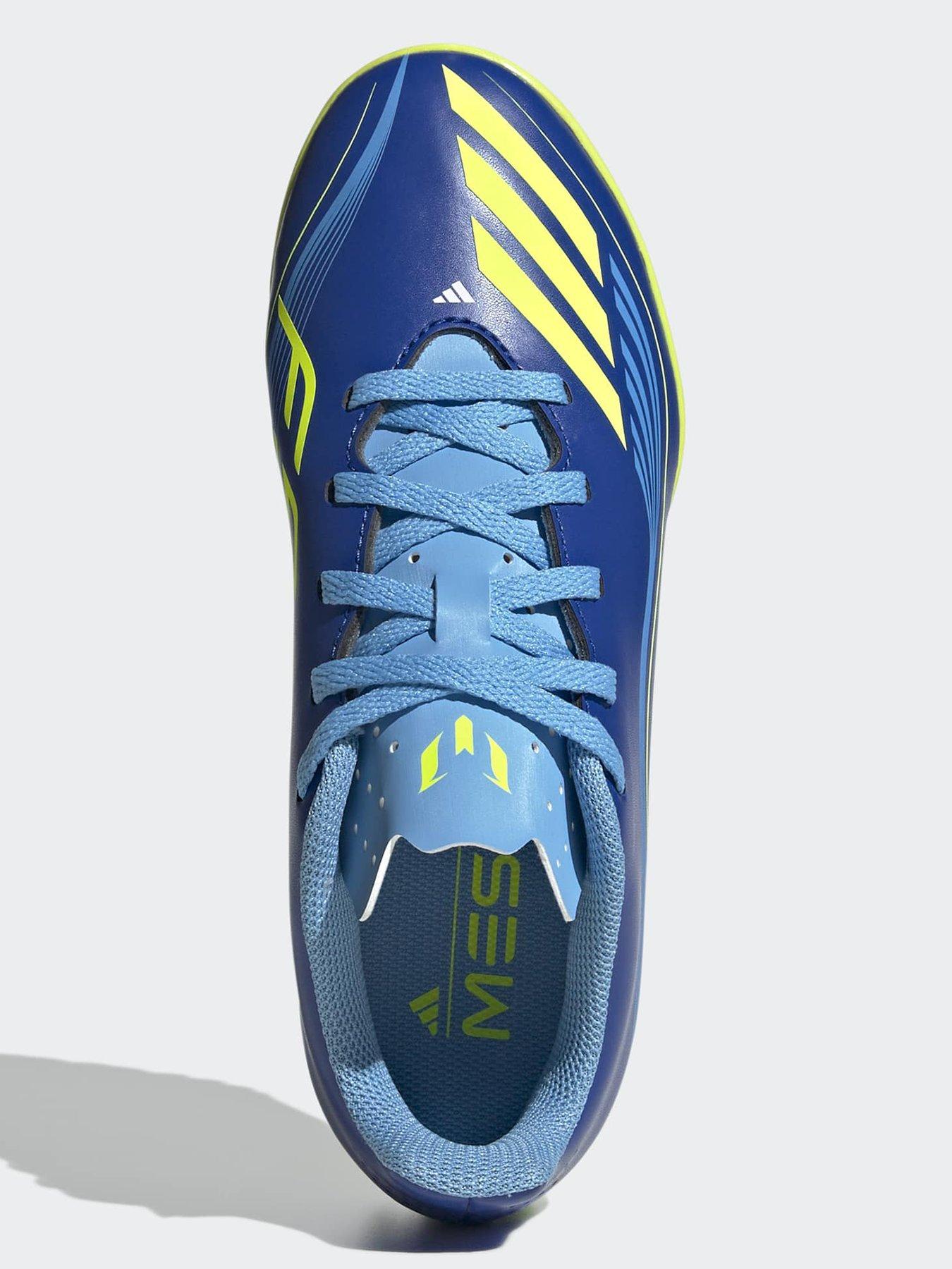Image 4 of 6 of adidas Junior F50 Messi Club Astro Turf Football Boots - Blue