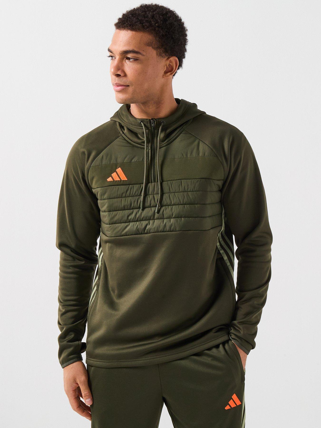  image of adidas-mens-tiro-essentials-winter-hoodie-green
