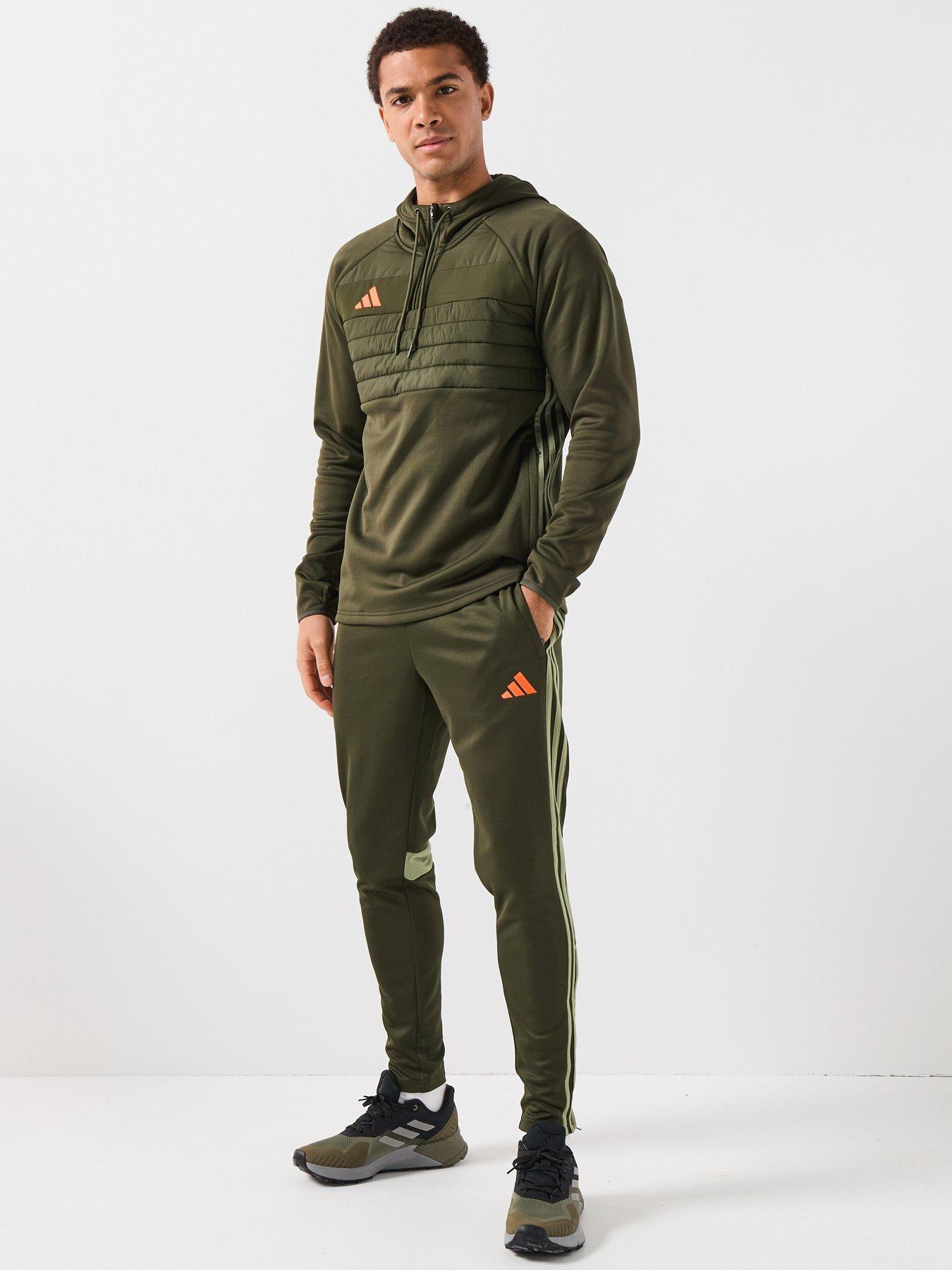  image of adidas-mens-tiro-essentials-winter-hoodie-green