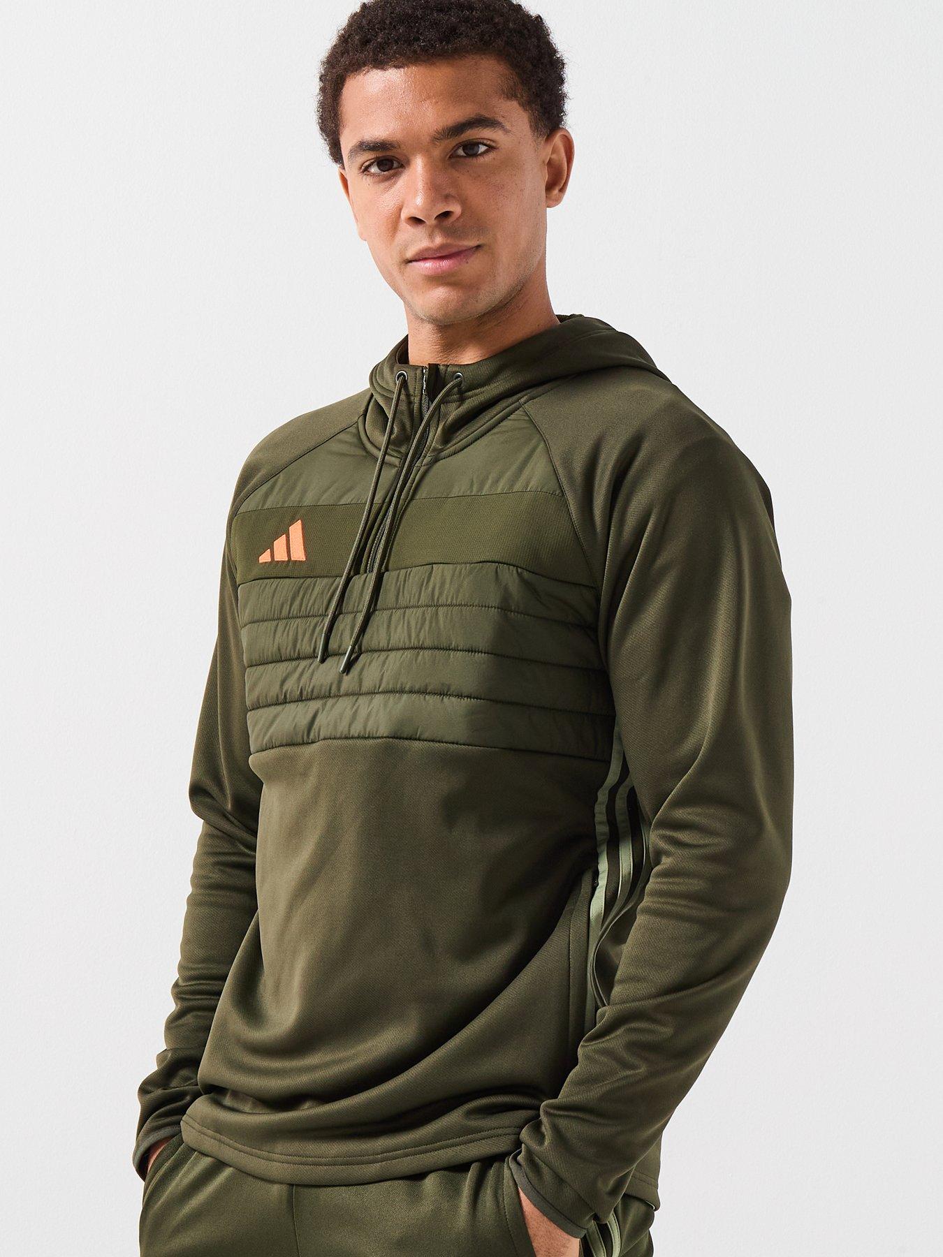  image of adidas-mens-tiro-essentials-winter-hoodie-green