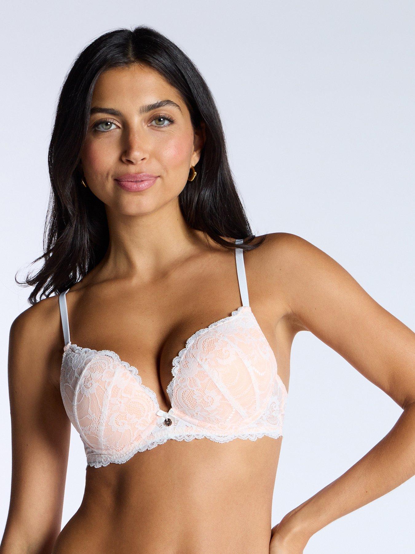 undefined Boux Avenue Aliyah Plunge Bra - Ivory Mix