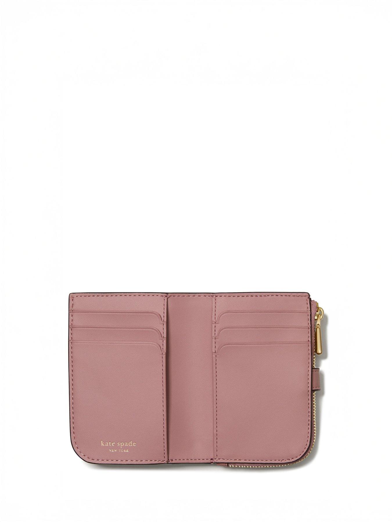 Image 3 of 3 of Kate Spade New York Deco Pebbled Leather Small Compact Wallet - Pink