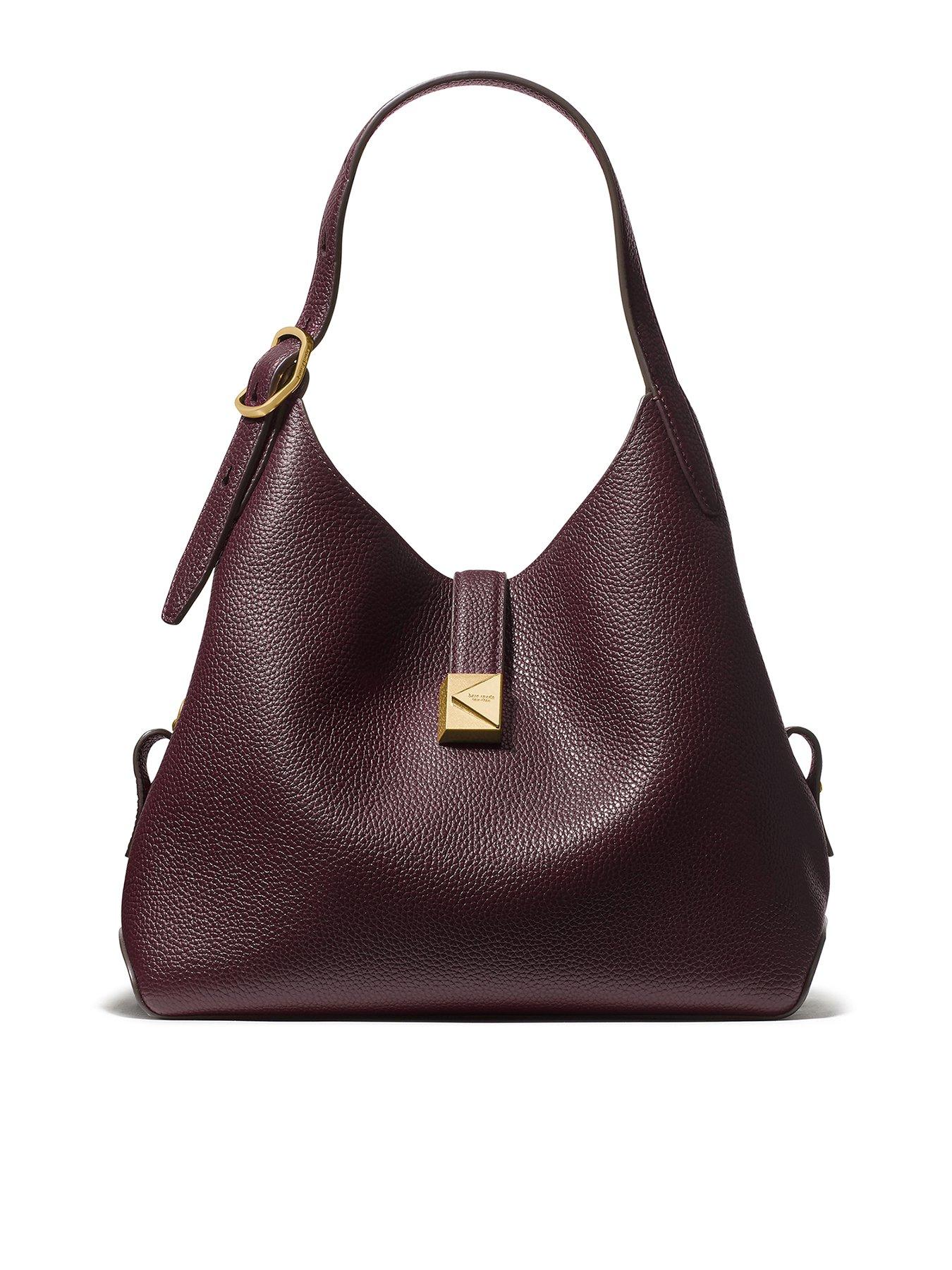 Kate Spade New York Deco Pebbled Leather Crossbody Tote - Red