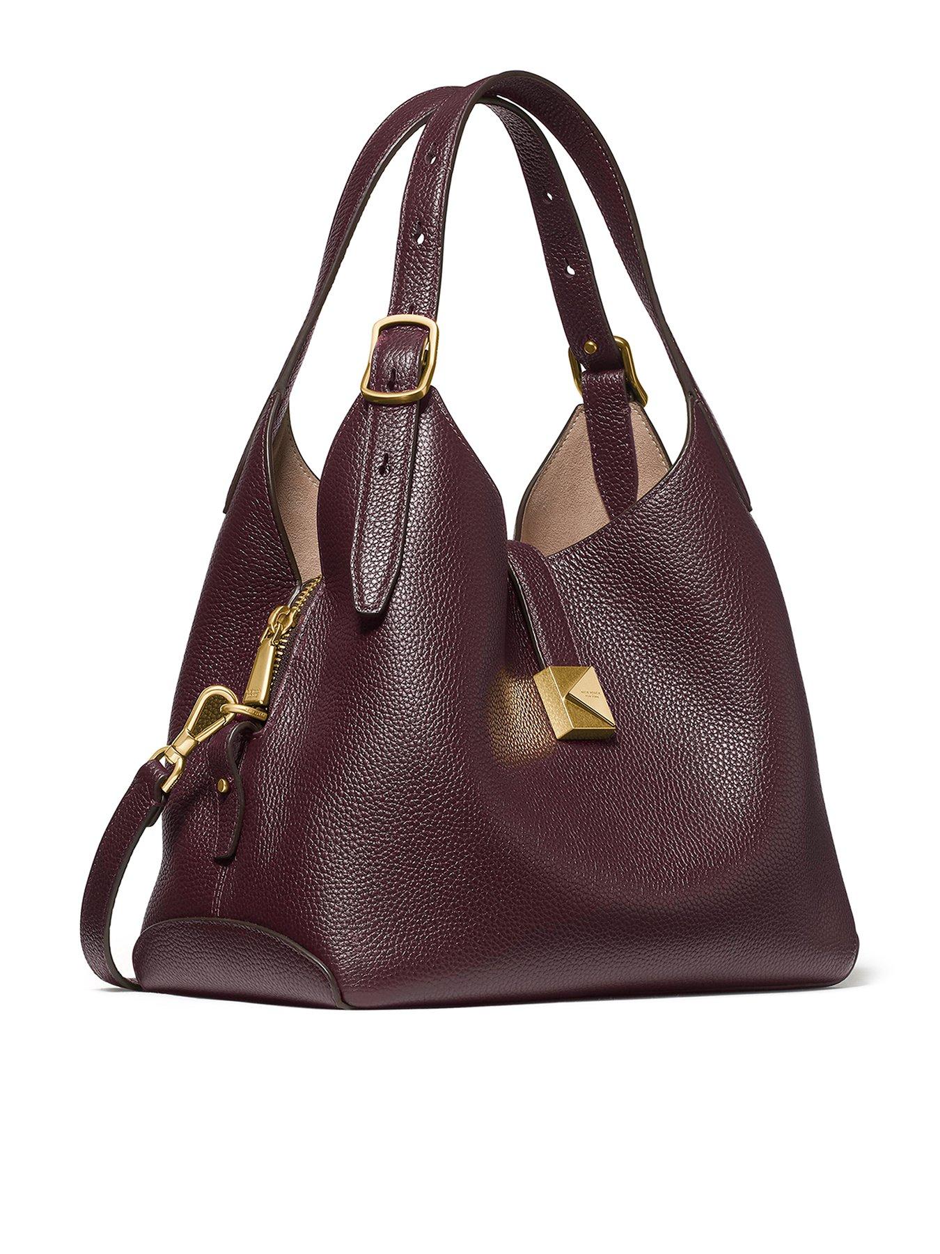 Image 3 of 4 of Kate Spade New York Deco Pebbled Leather Crossbody Tote - Red