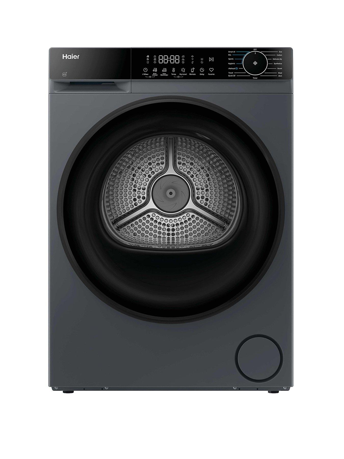 haier-x-series-5-hd80-d357gu1-uk-8kg-heat-pump-tumble-dryer-graphite-a-rated-wifi