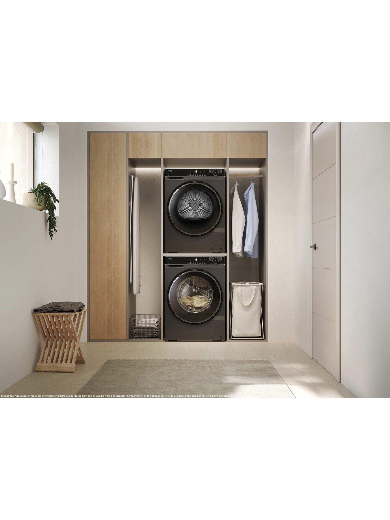 Image 2 of 7 of Haier X Series 5 HD80-D357GU1-UK 8kg Heat Pump Tumble Dryer, Graphite, A++ Rated, Wifi