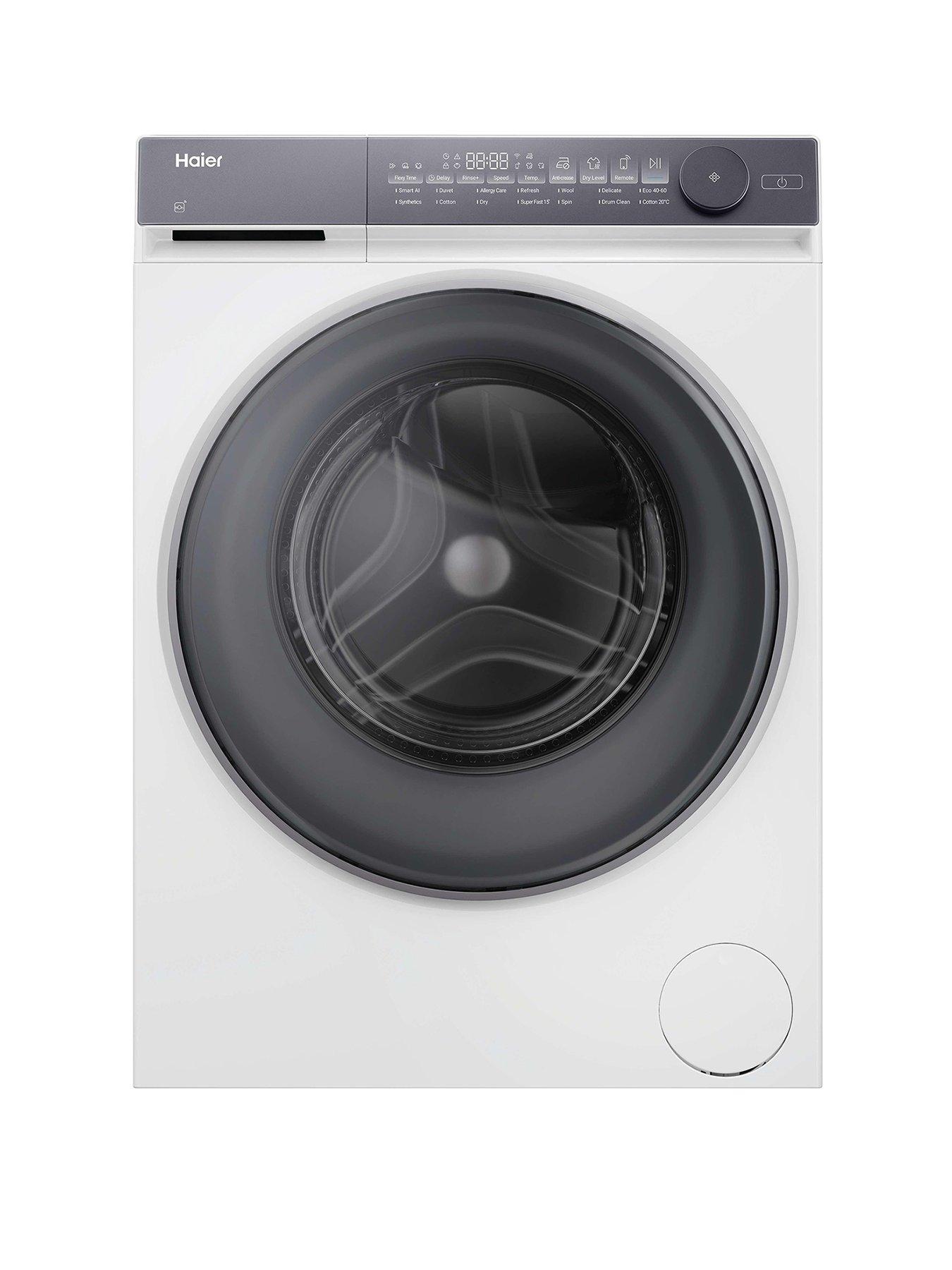 Haier X Series 7 HWD90-B14367U-UK 9kg / 6kg Washer Dryer, 1400 rpm, White, D Rated, Wifi