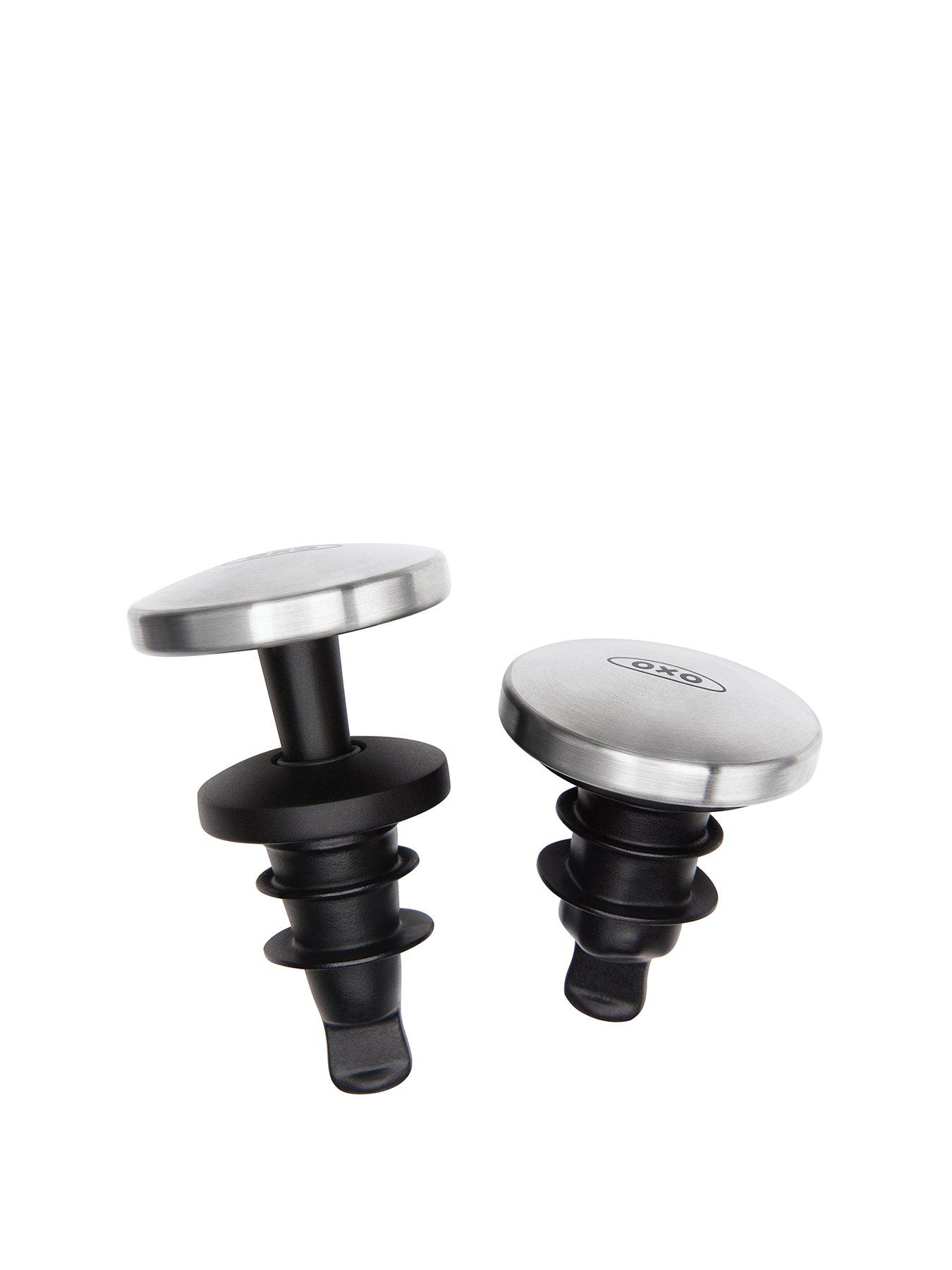Image 1 of 6 of OXO Steel Spillproof Wine Stopper Set- 2 Pieces