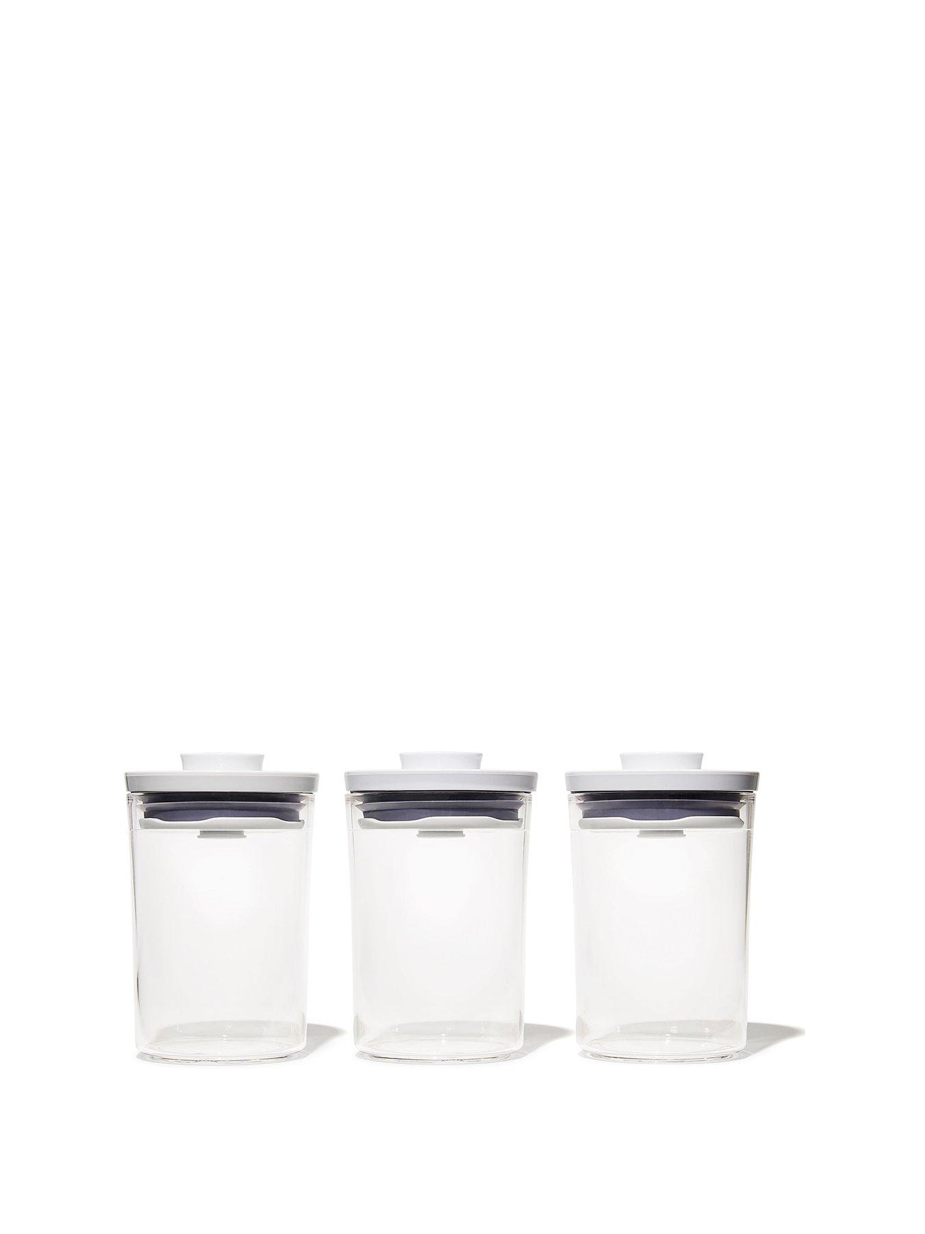 front image of oxo-pop-round-3-piece-mini-canister-set